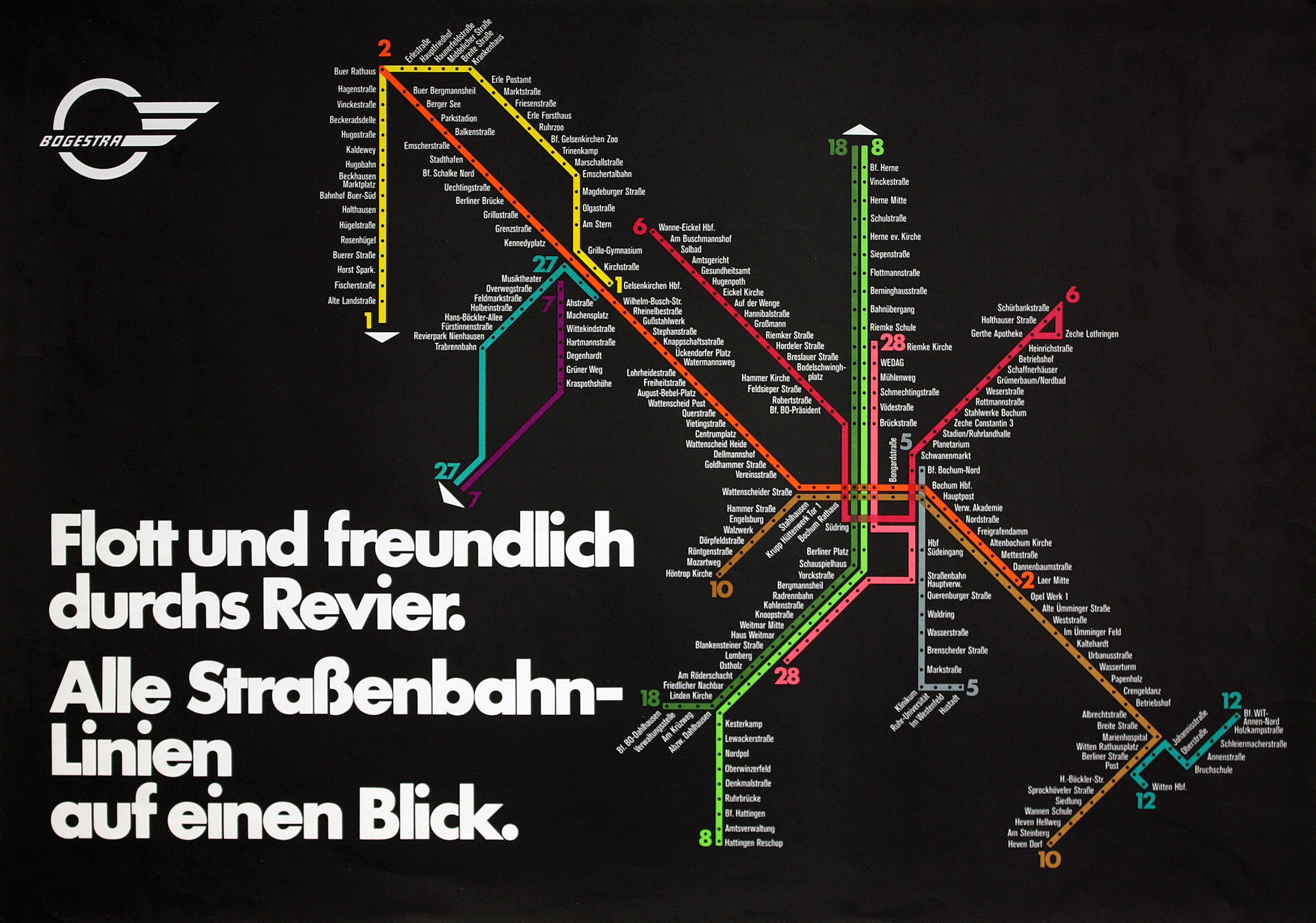 Bochumer Nahverkehr 1977 im Blick