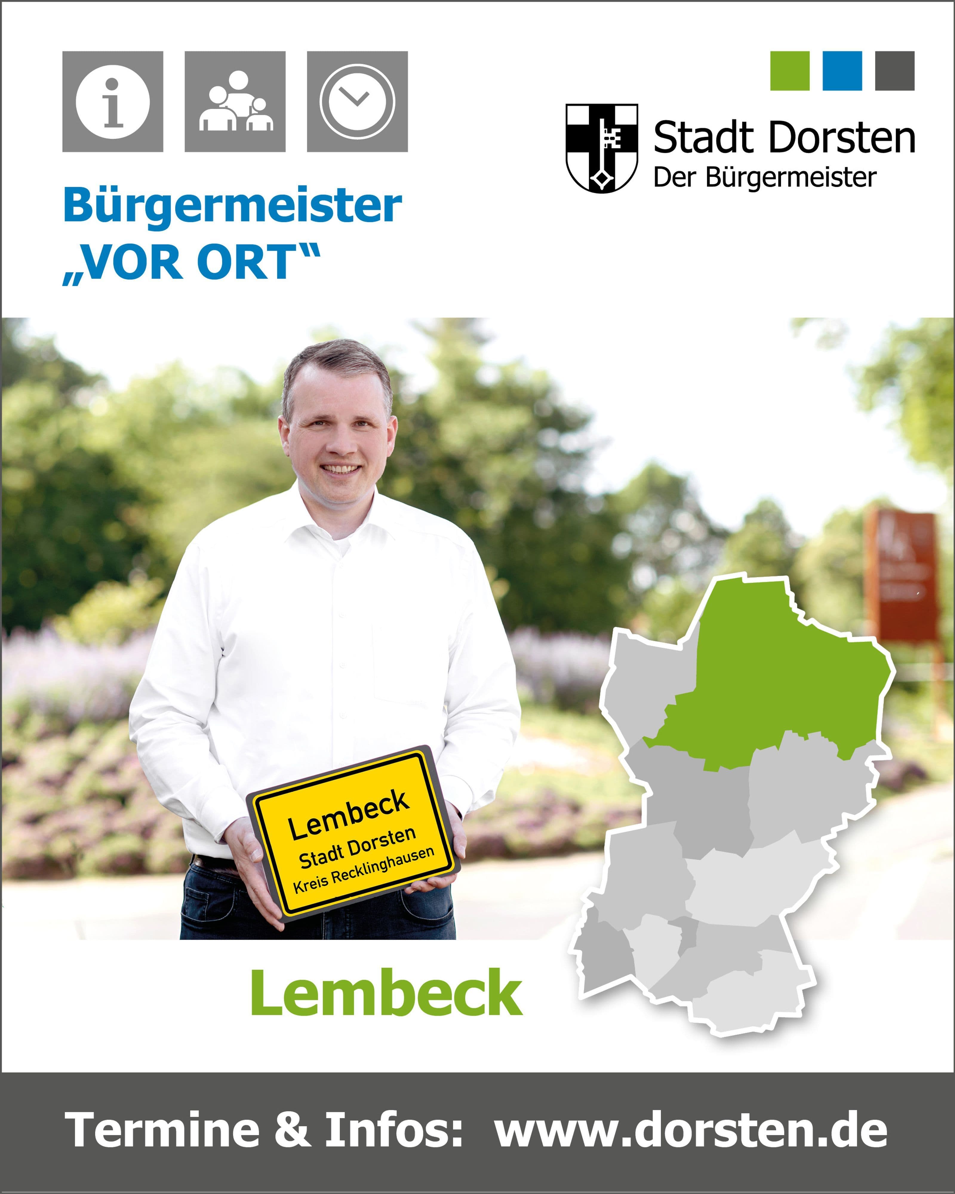 Bürgermeister spricht in Lembeck vor Ort