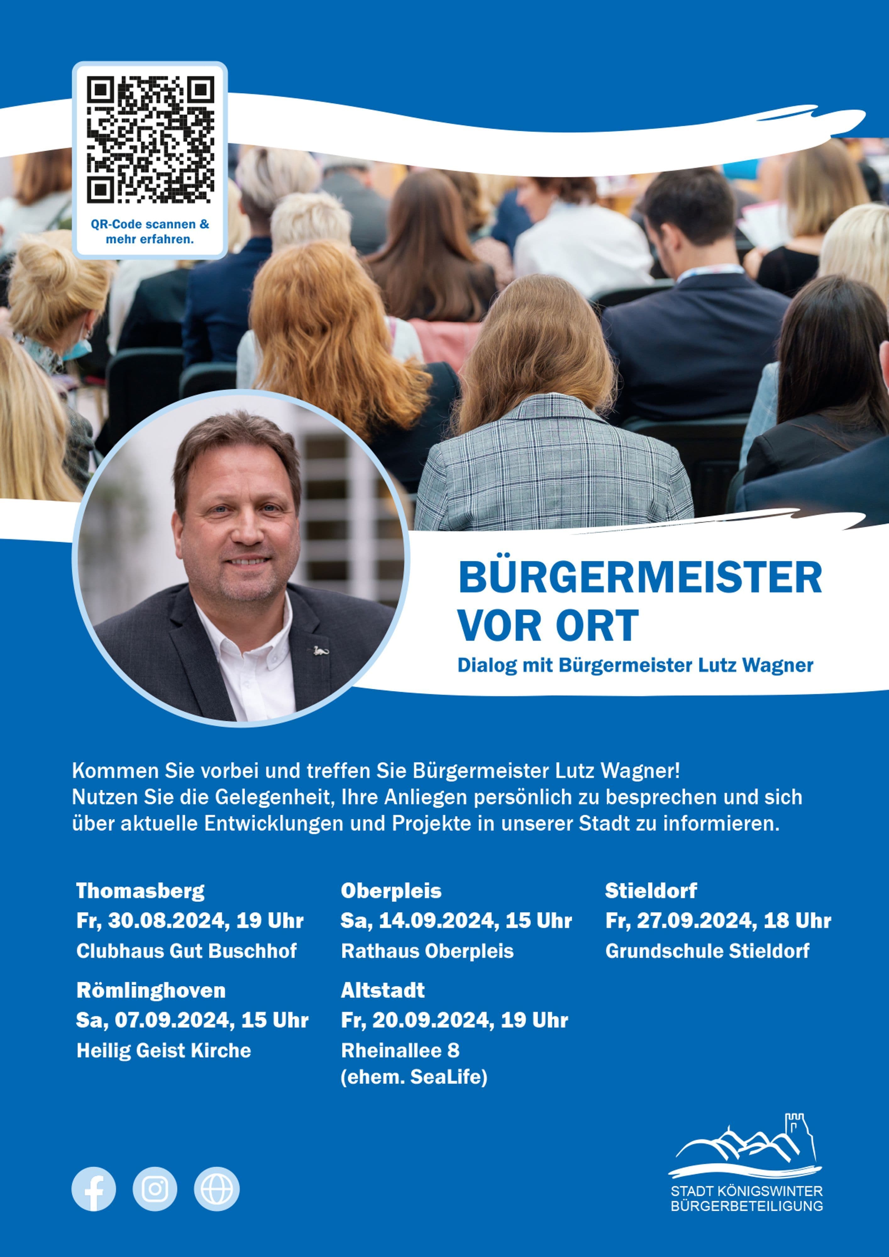 Direkter Dialog mit Bürgermeister Lutz Wagner: Bürger vor Ort