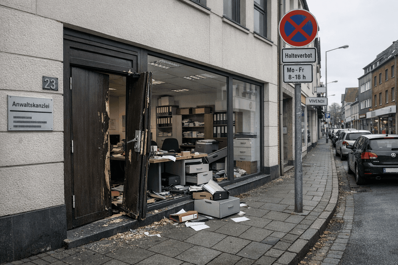 Einbruch in Kanzlei an der Wilhelmstraße
