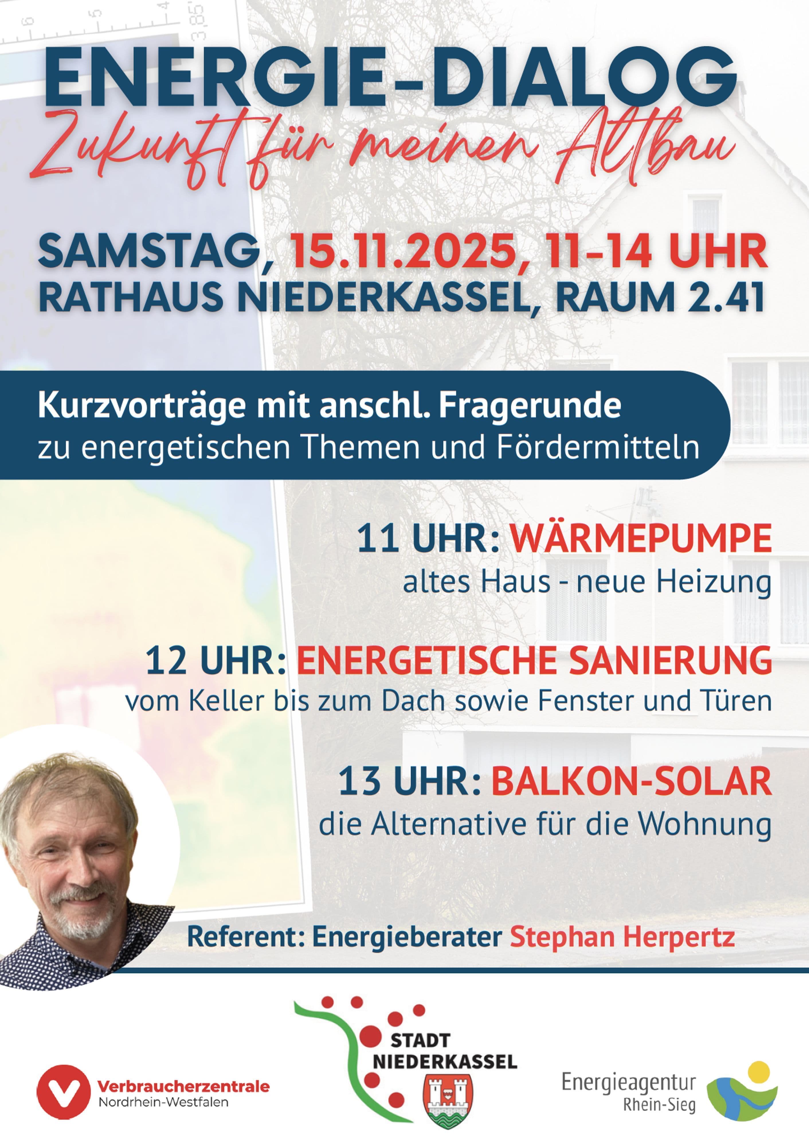 Energie-Dialog in Niederkassel: So wird Ihr Zuhause klimafreundlich