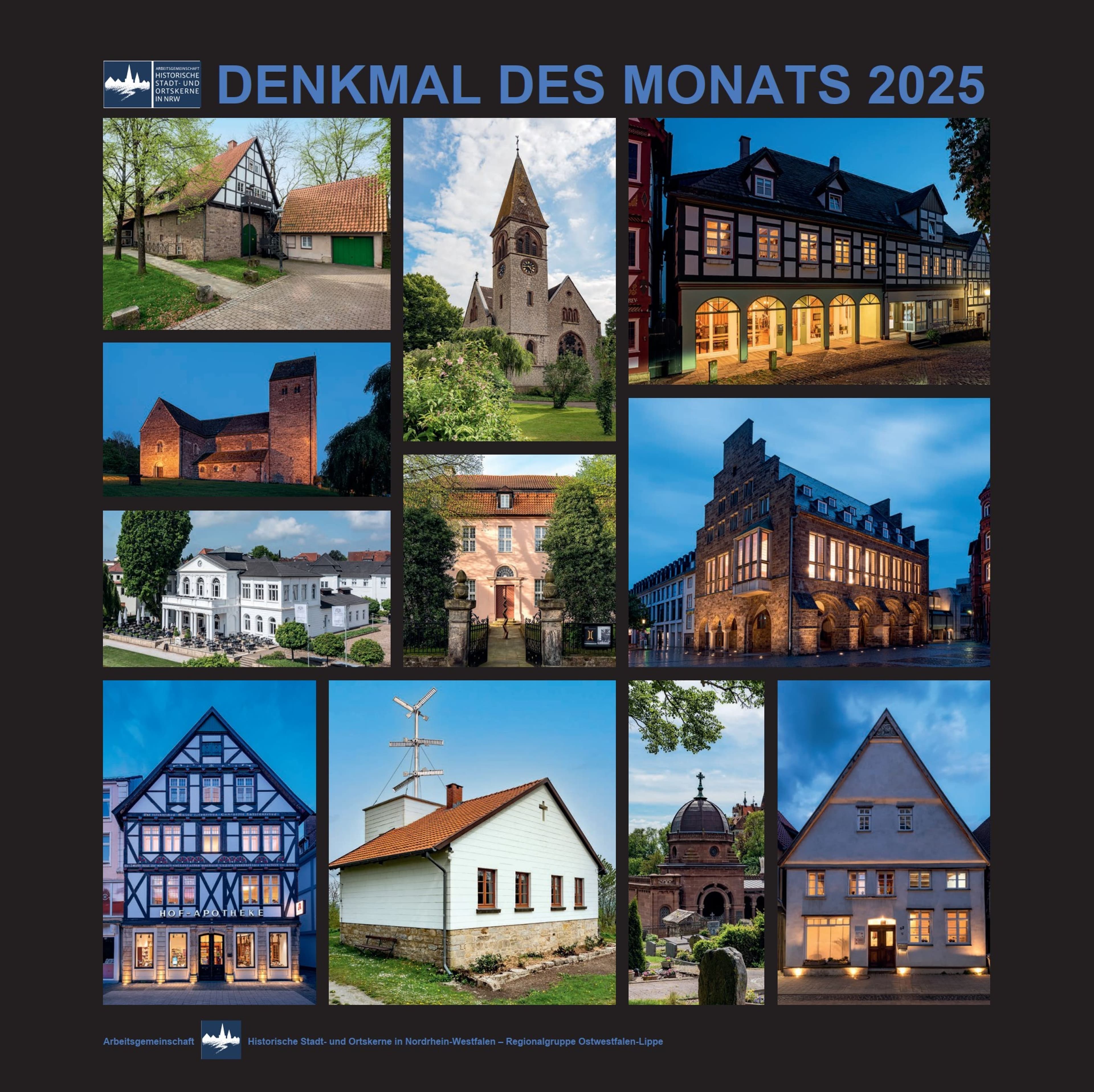 Entdecken Sie die historischen Schätze: Der neue Kalender 'Denkmal des Monats' 2025