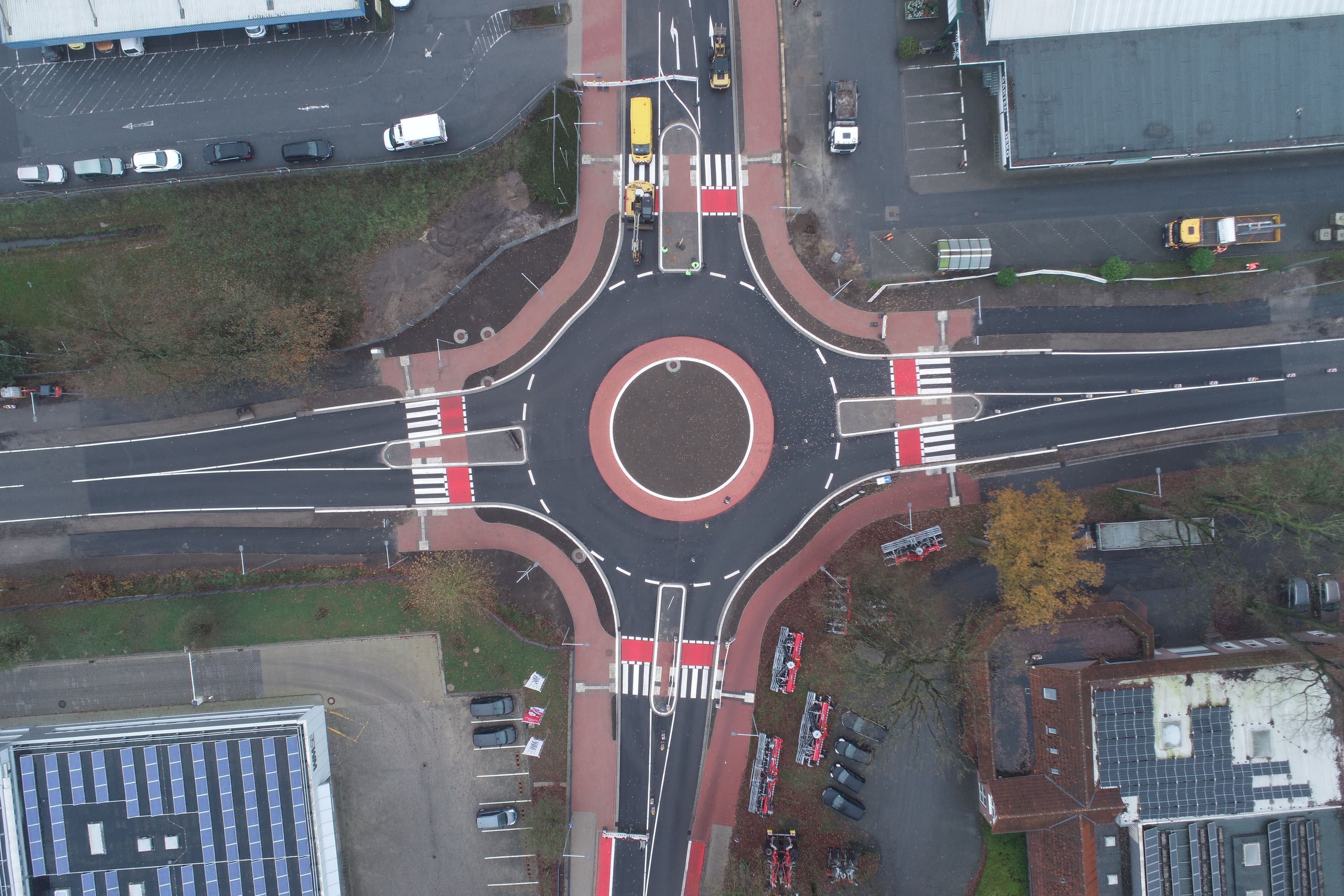 Erster neuer Kreisverkehr in Rheine öffnet am 1. Dezember