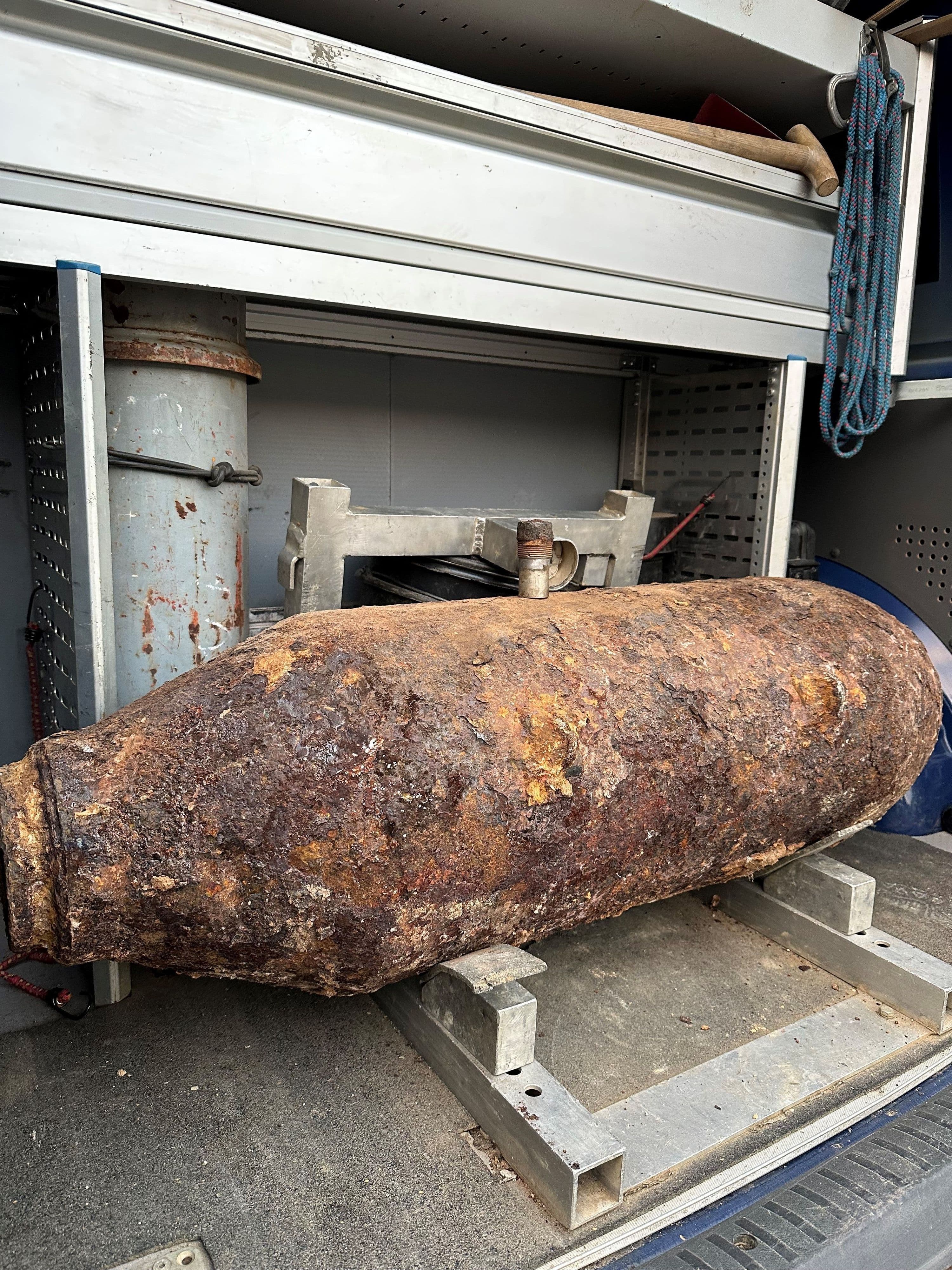 Fünf Zentner schwere Fliegerbombe in Hattingen entschärft
