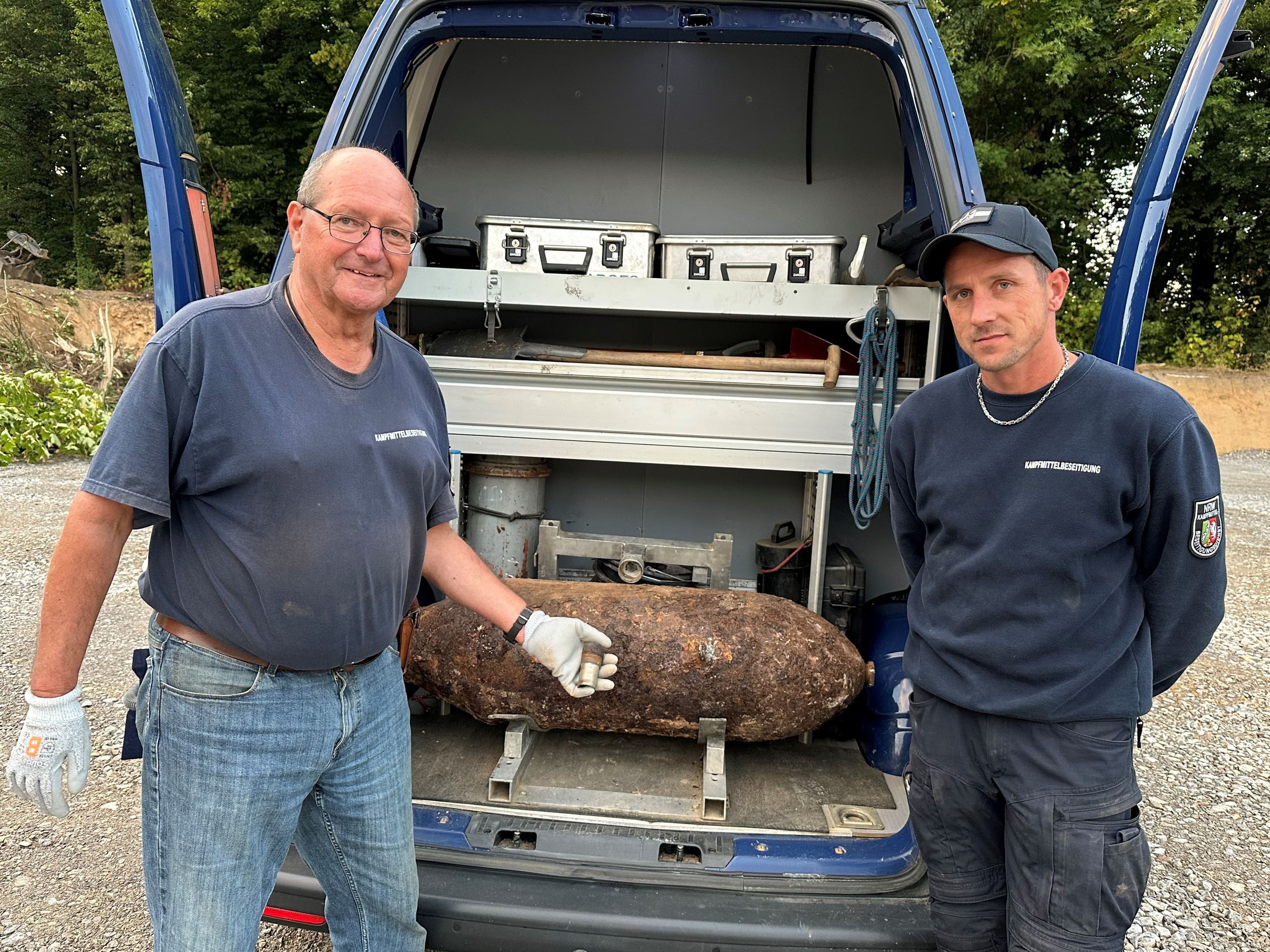 Fünf Zentner schwere Fliegerbombe in Hattingen entschärft