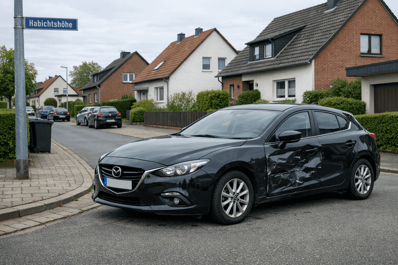Geparkter Mazda in Hamm-Heessen beschädigt