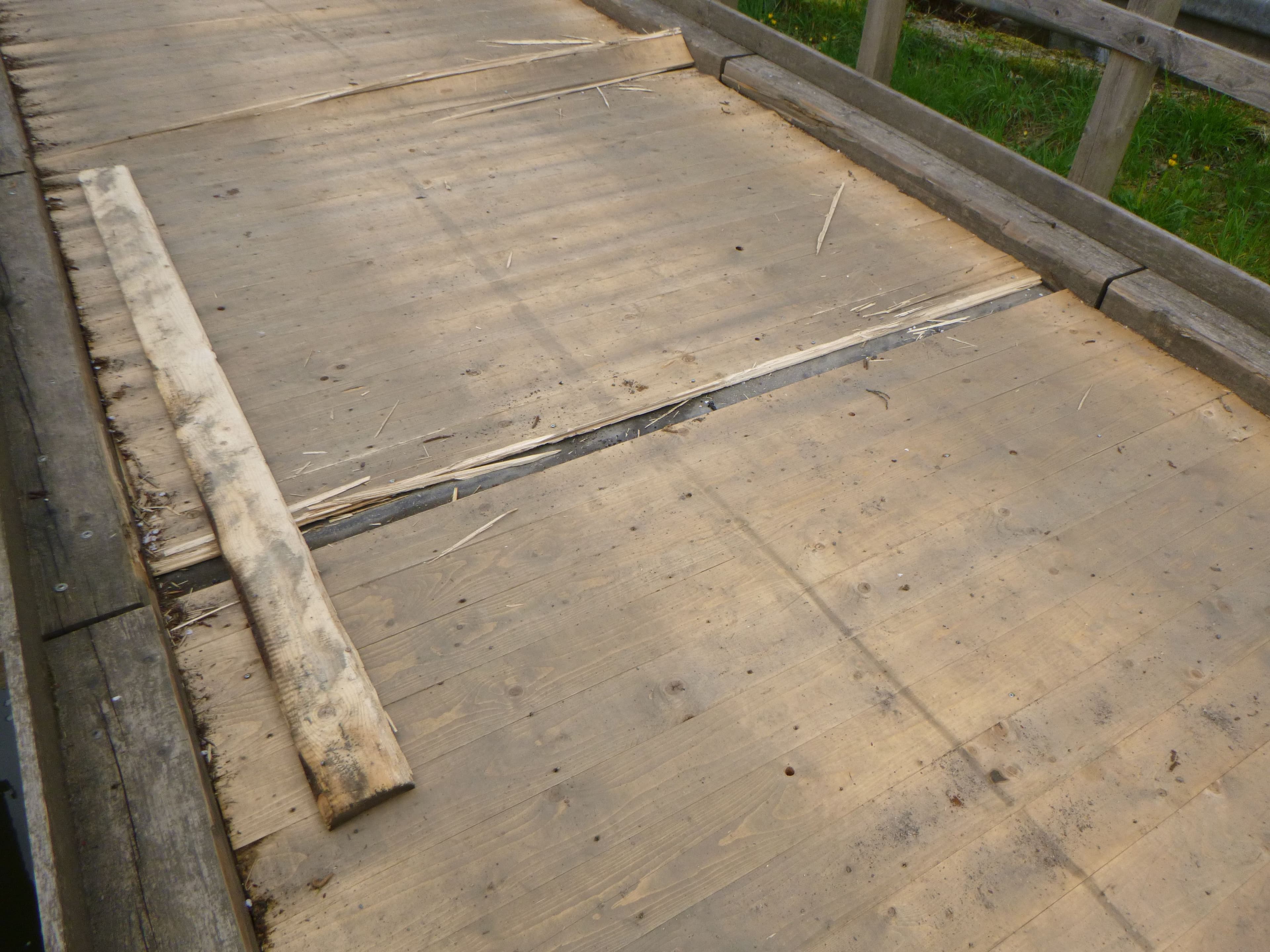 Holzbrücke in Hattingen/Ruhr gesperrt