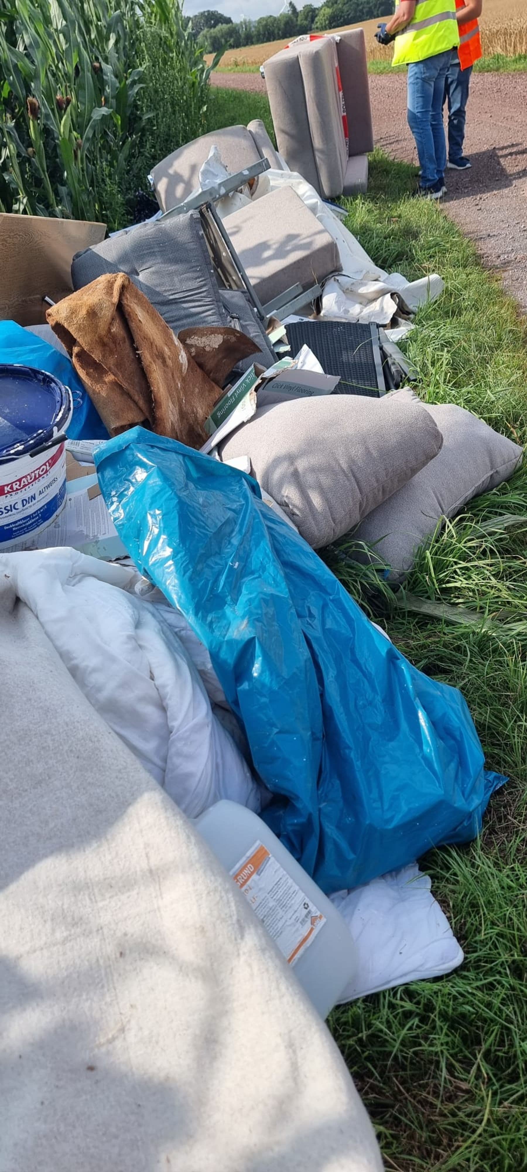 Illegale Müllkippe bei Minden entdeckt