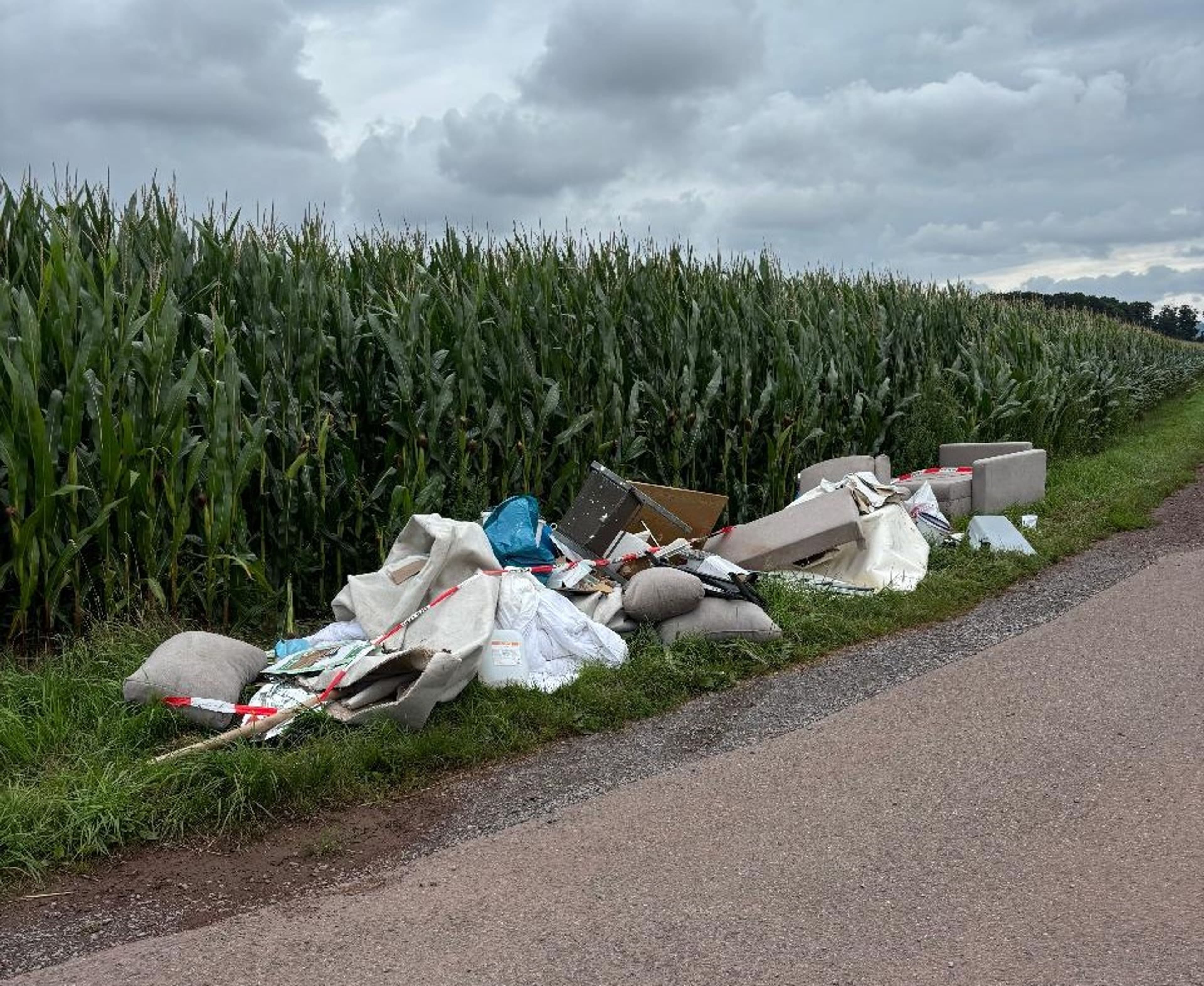 Illegale Müllkippe bei Minden entdeckt