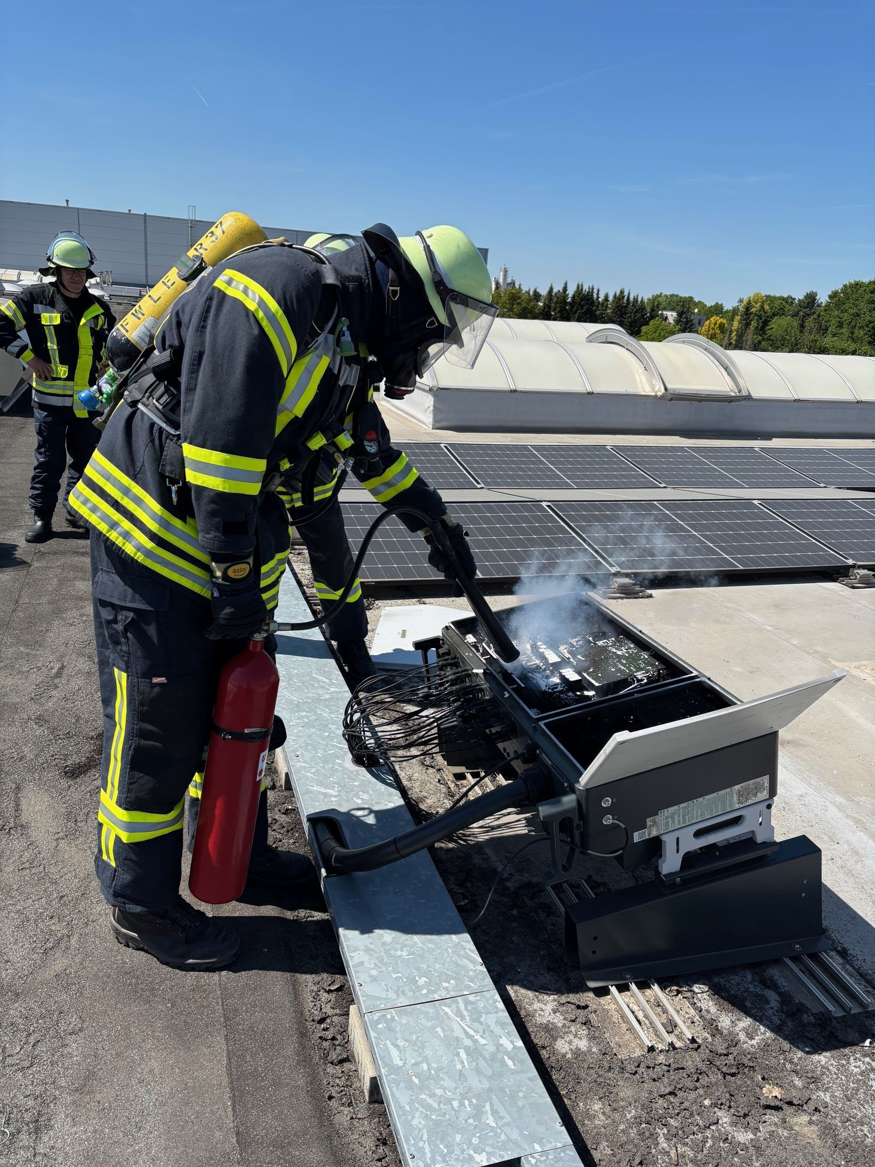 Schneller Einsatz bei PV-unterstütztem Brand
