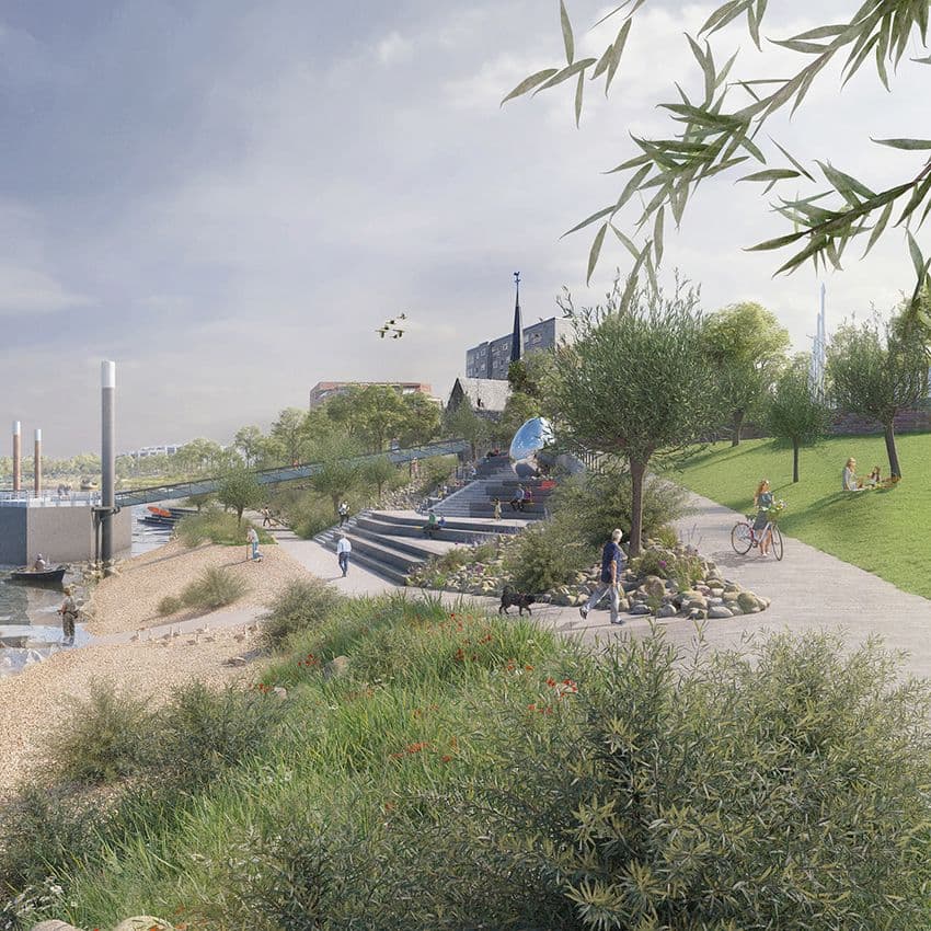 Vision einer modernen Promenade: Monheim am Rhein im Wandel