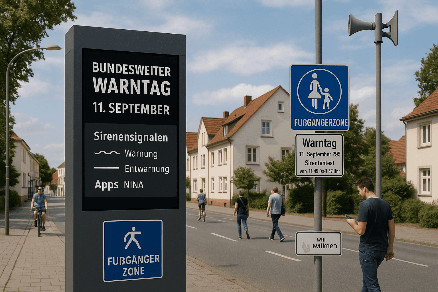 Warntag 2025: Sirenen und Handys im Test