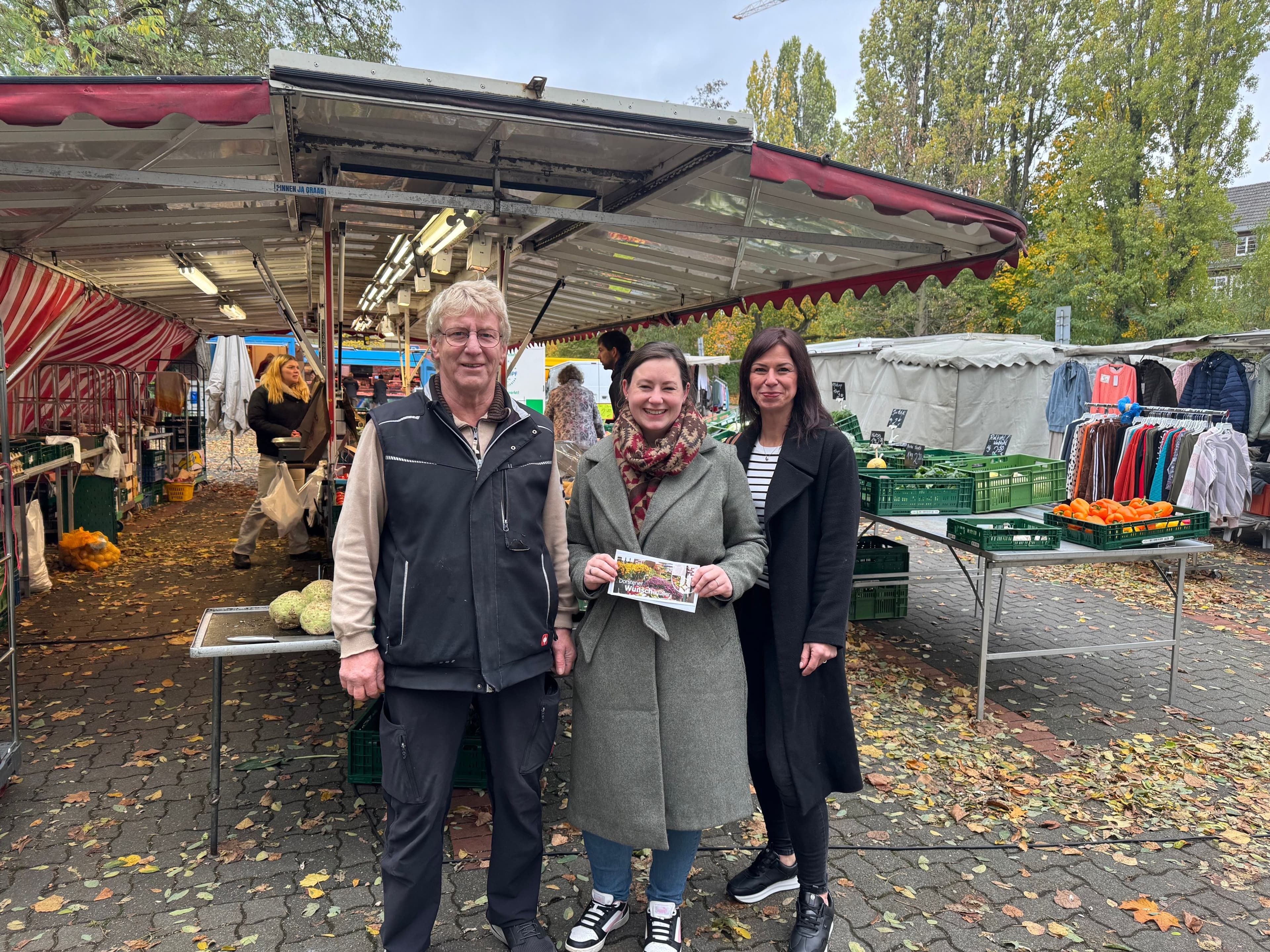 Wochenmarkt in Dorsten im Fokus