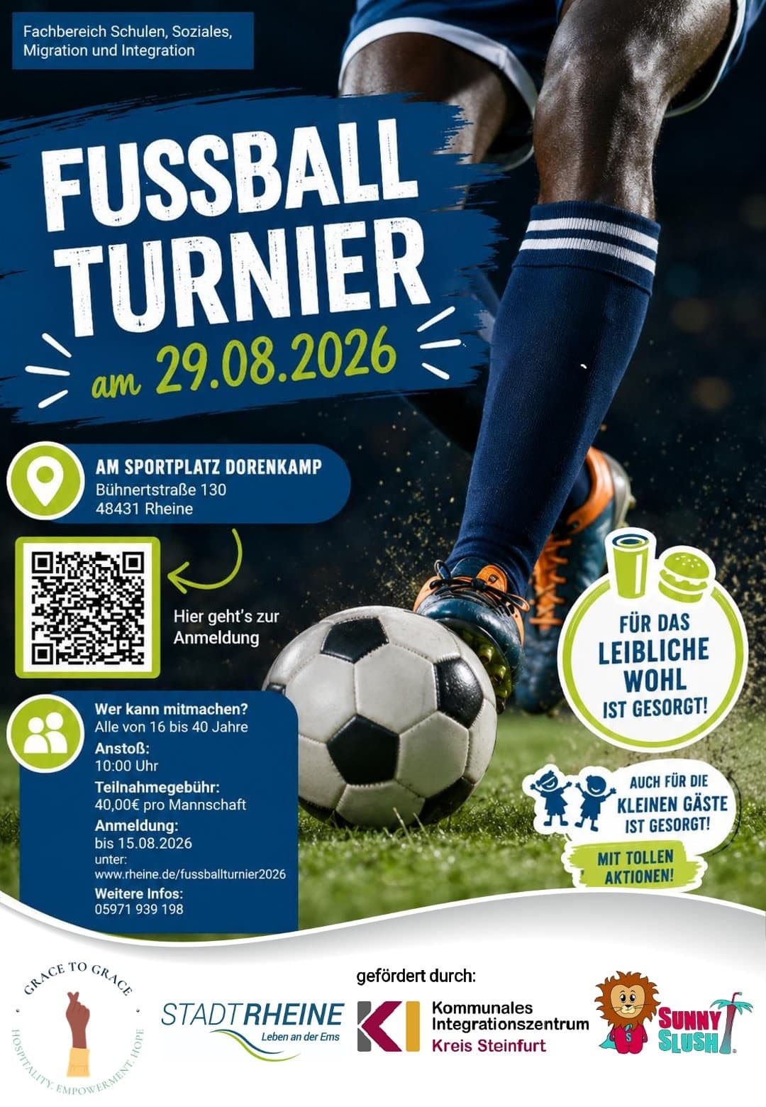 Interkulturelles Fußballturnier in Rheine mit Familienfest