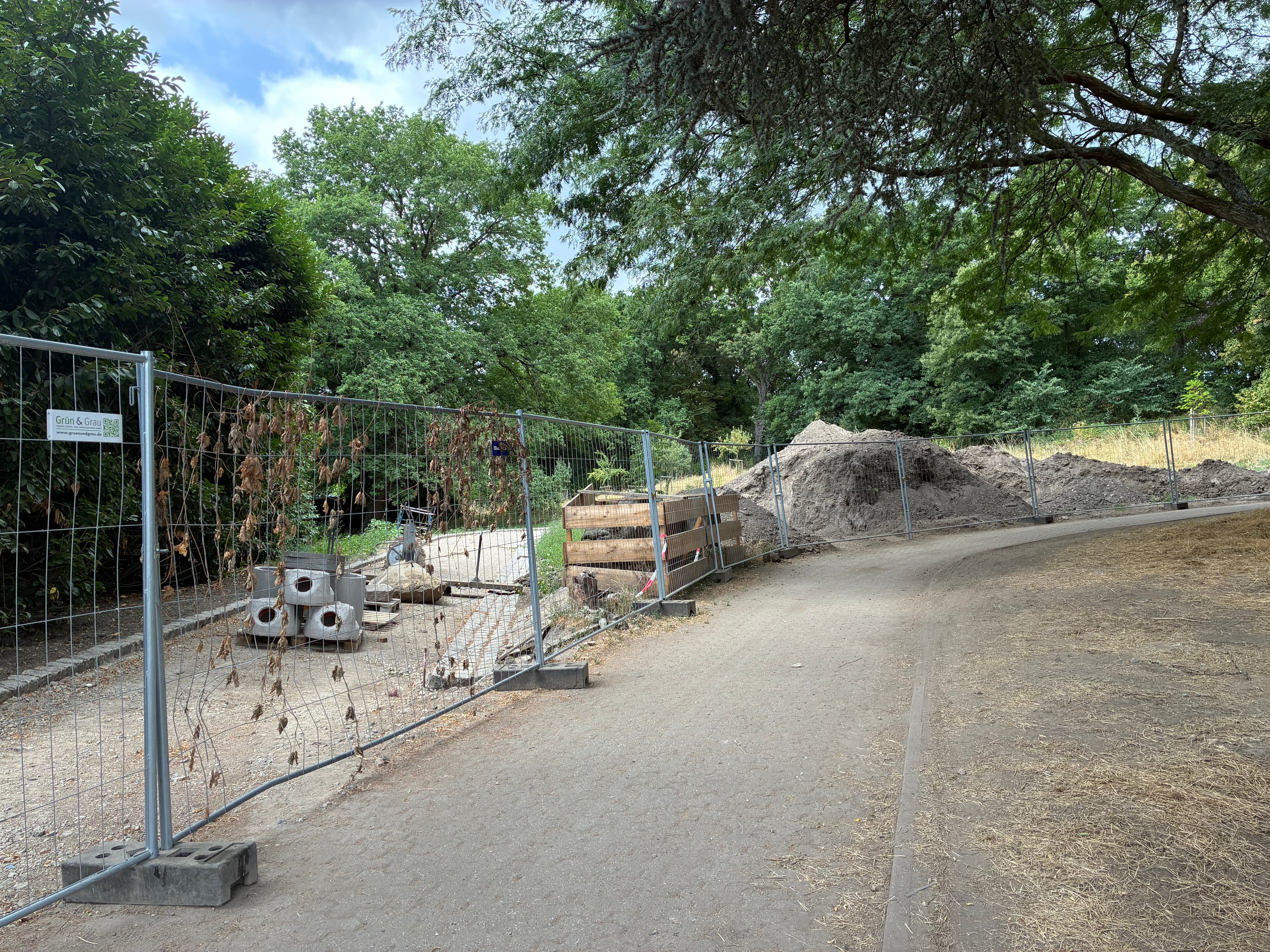 Gethmannscher Garten in Blankenstein im Wandel: Spielplatz und weitere Bauarbeiten
