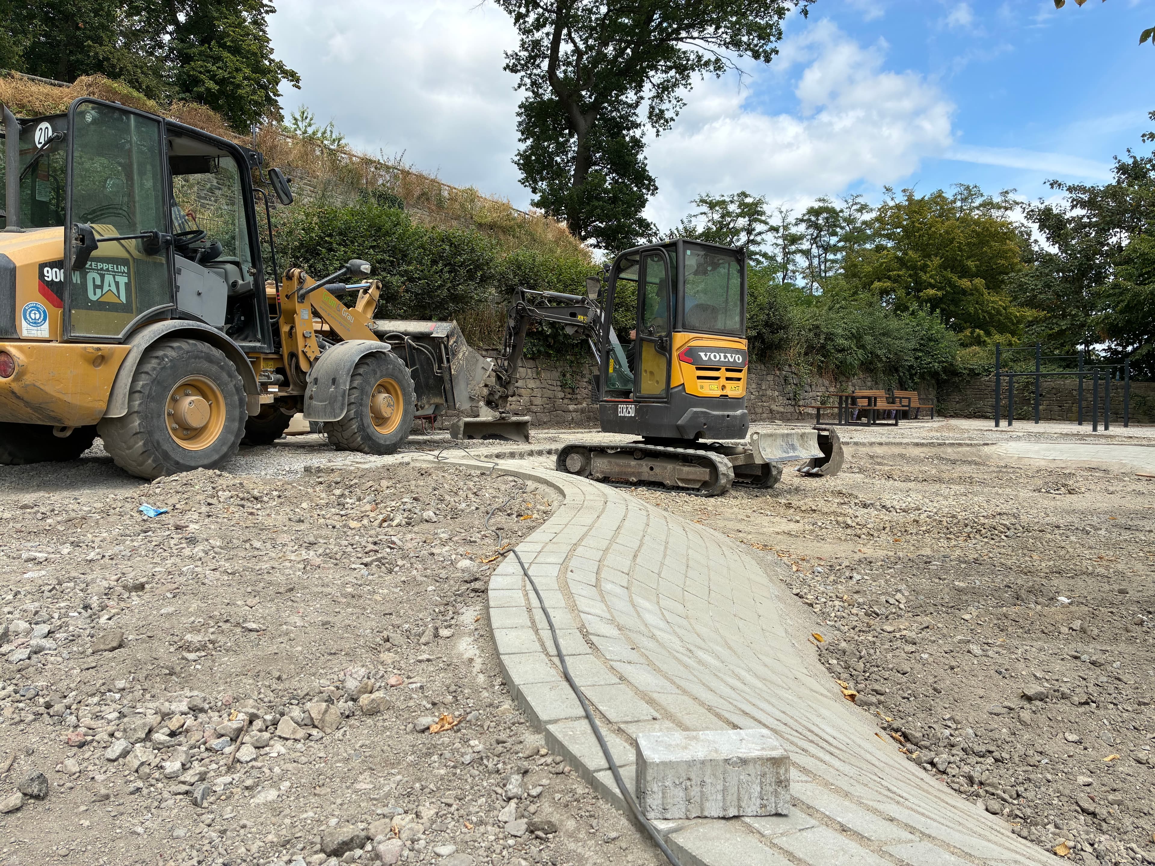 Gethmannscher Garten in Blankenstein im Wandel: Spielplatz und weitere Bauarbeiten