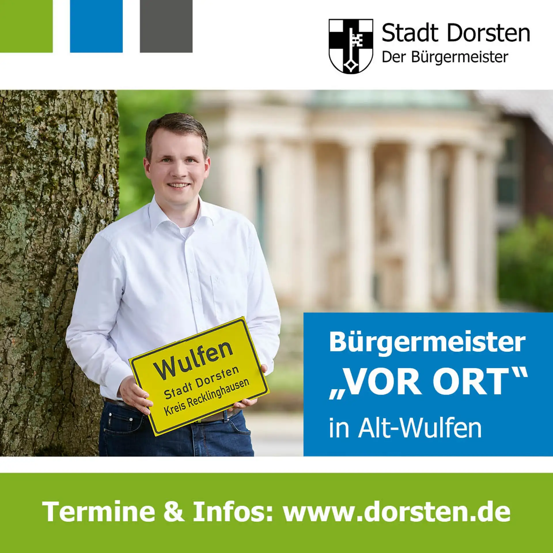 Bürgermeister Tobias Stockhoff lädt zur Sprechstunde in Alt-Wulfen ein