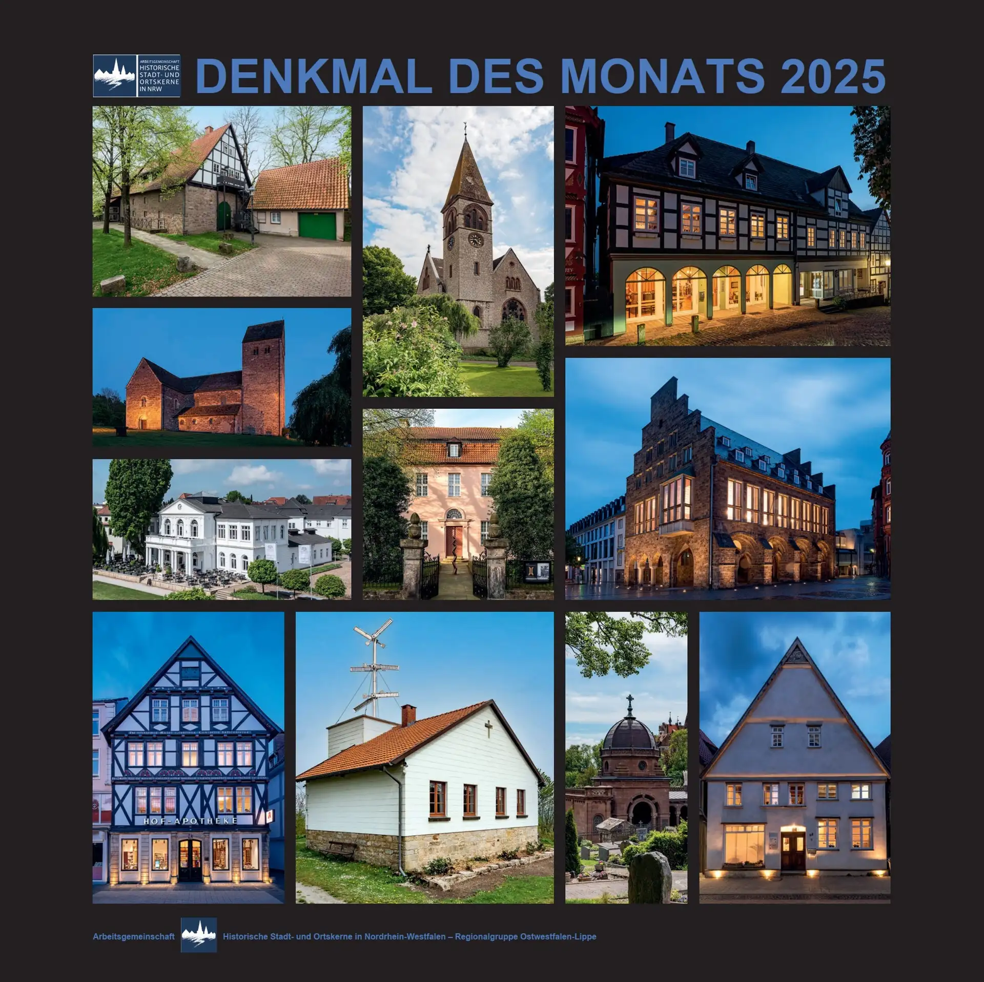 Entdecken Sie die historischen Schätze: Der neue Kalender 'Denkmal des Monats' 2025