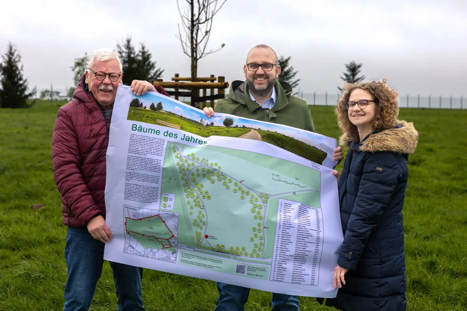 Feierliche Erweiterung des Baumlehrpfades in Detmold