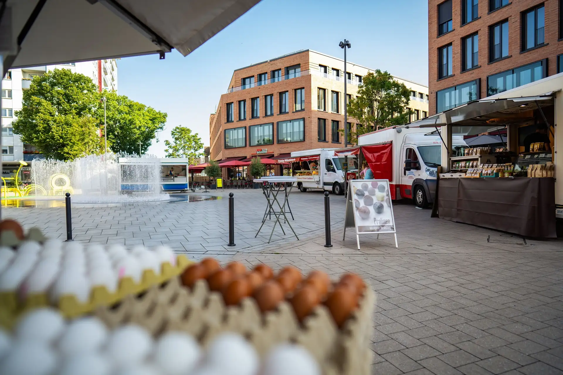 Wochenmarkt kehrt zurück zum Eierplatz