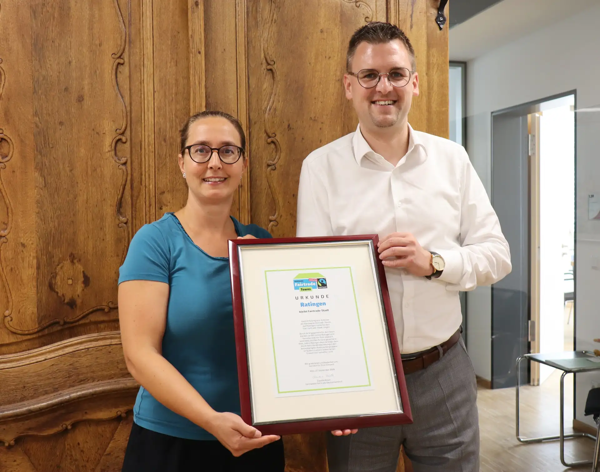Ratingen zum fünften Mal als „Fair-Trade-Stadt“ ausgezeichnet
