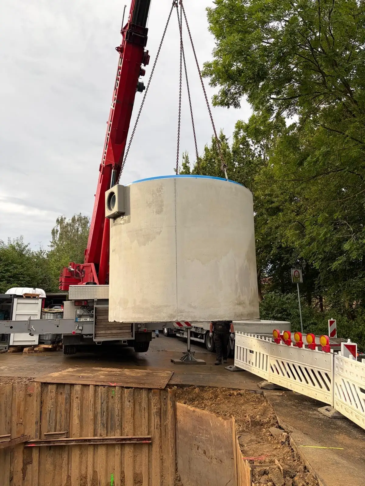 Baumaßnahme in der Bretthorststraße: Sedimentationsanlage und nächste Schritte