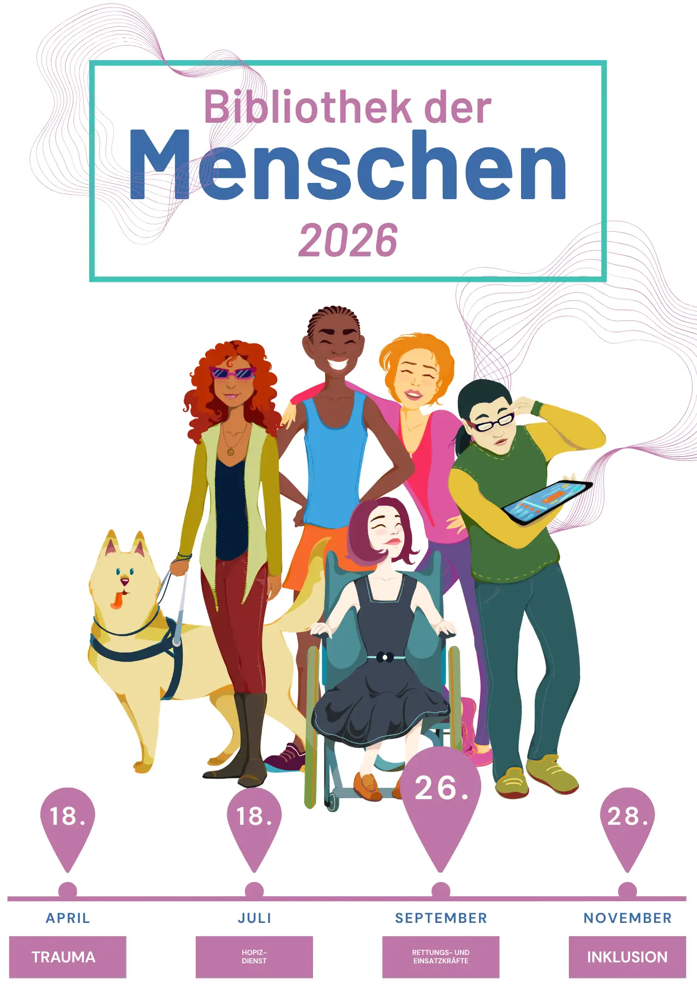 Lebende Bücher - Menschen mit persönlichen Geschichten und Erfahrungen begegnen