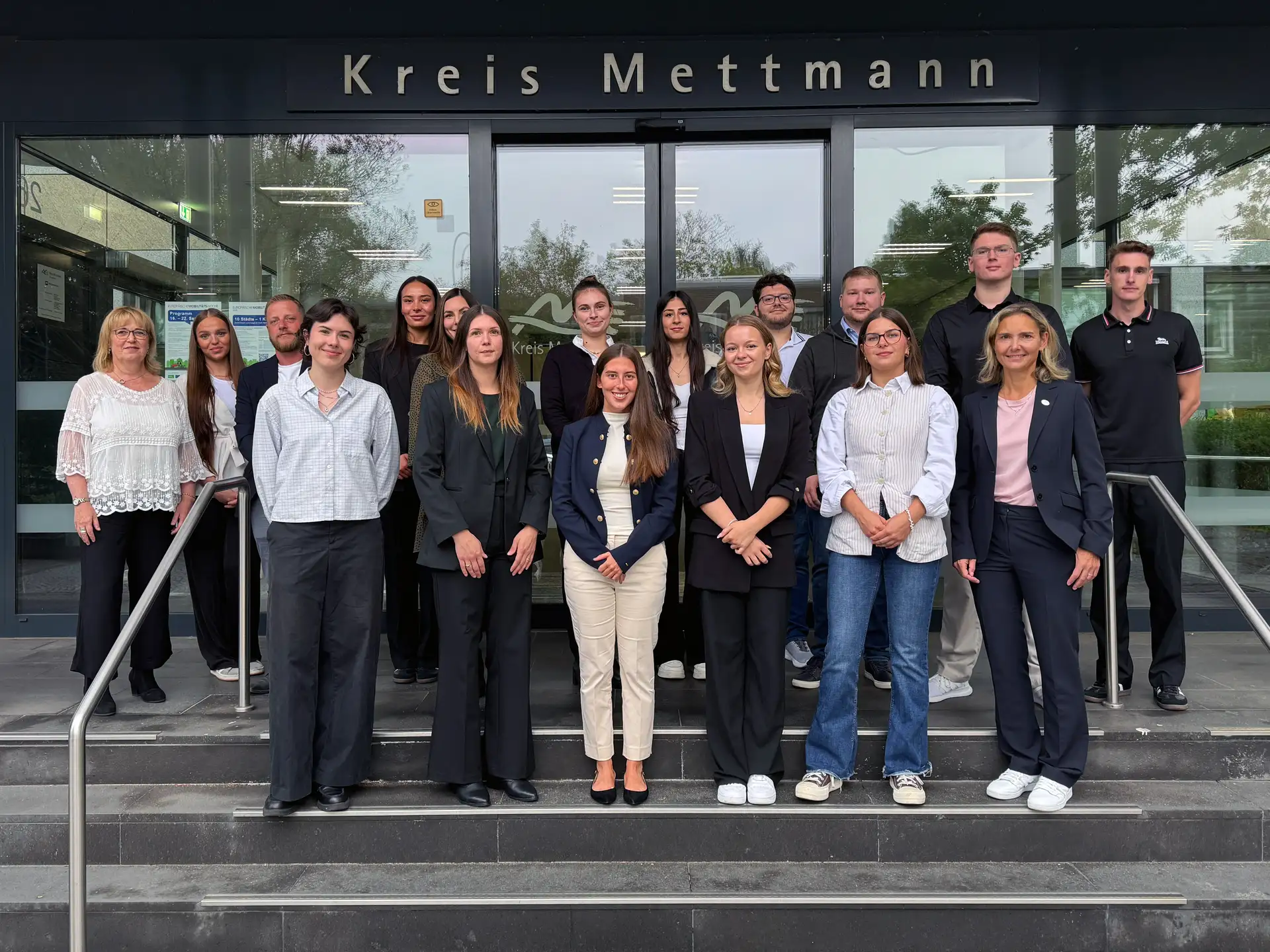 Gruppenfoto der Azubis des Kreises Mettmann