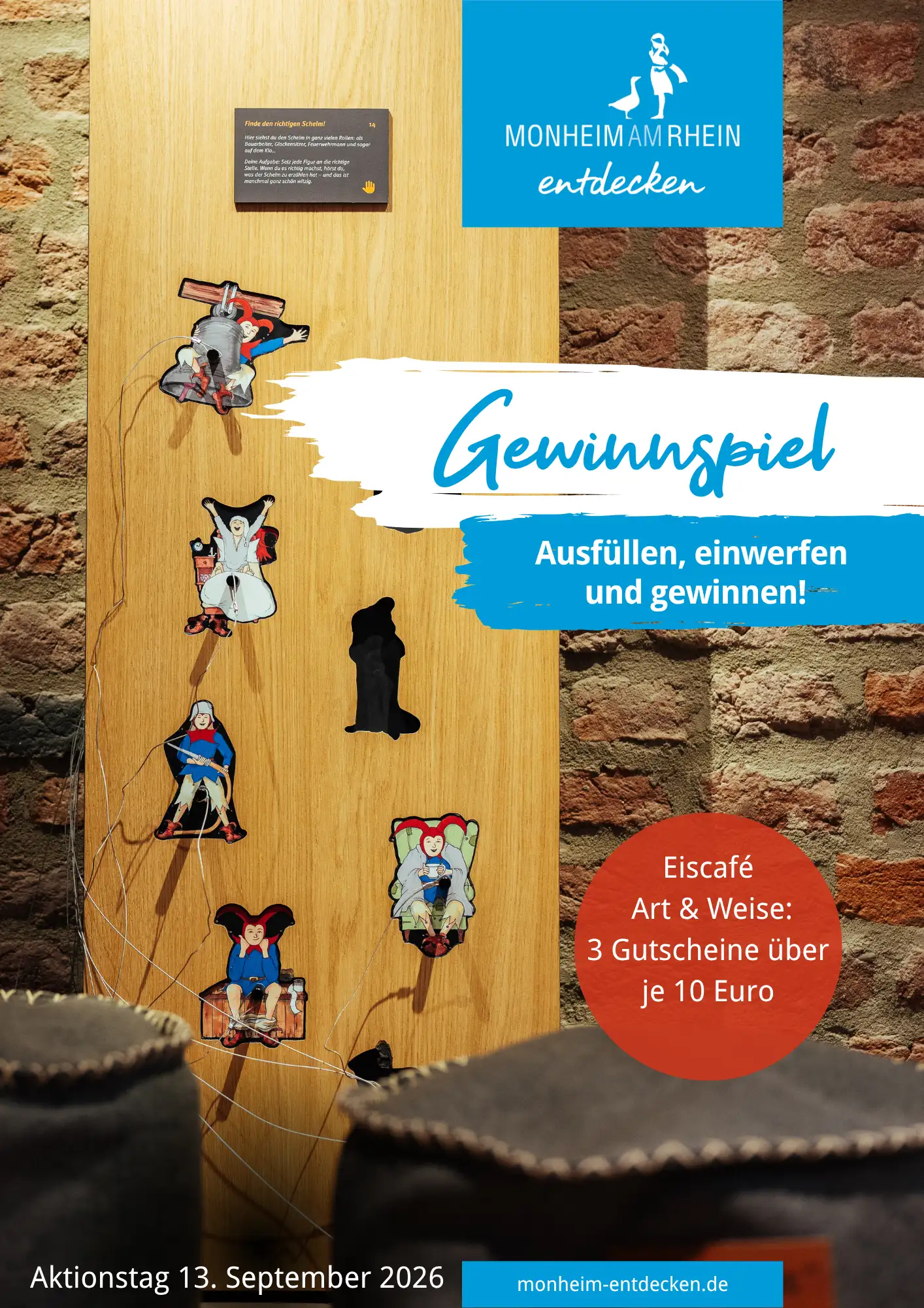 An 15 Stationen erfahren große und kleine Besucherinnen und Besucher der Ausstellung, wie der Schelmenturm gebaut wurde, welche Funktionen er im Laufe der Jahrhunderte hatte, und was ihn bis heute so besonders macht.