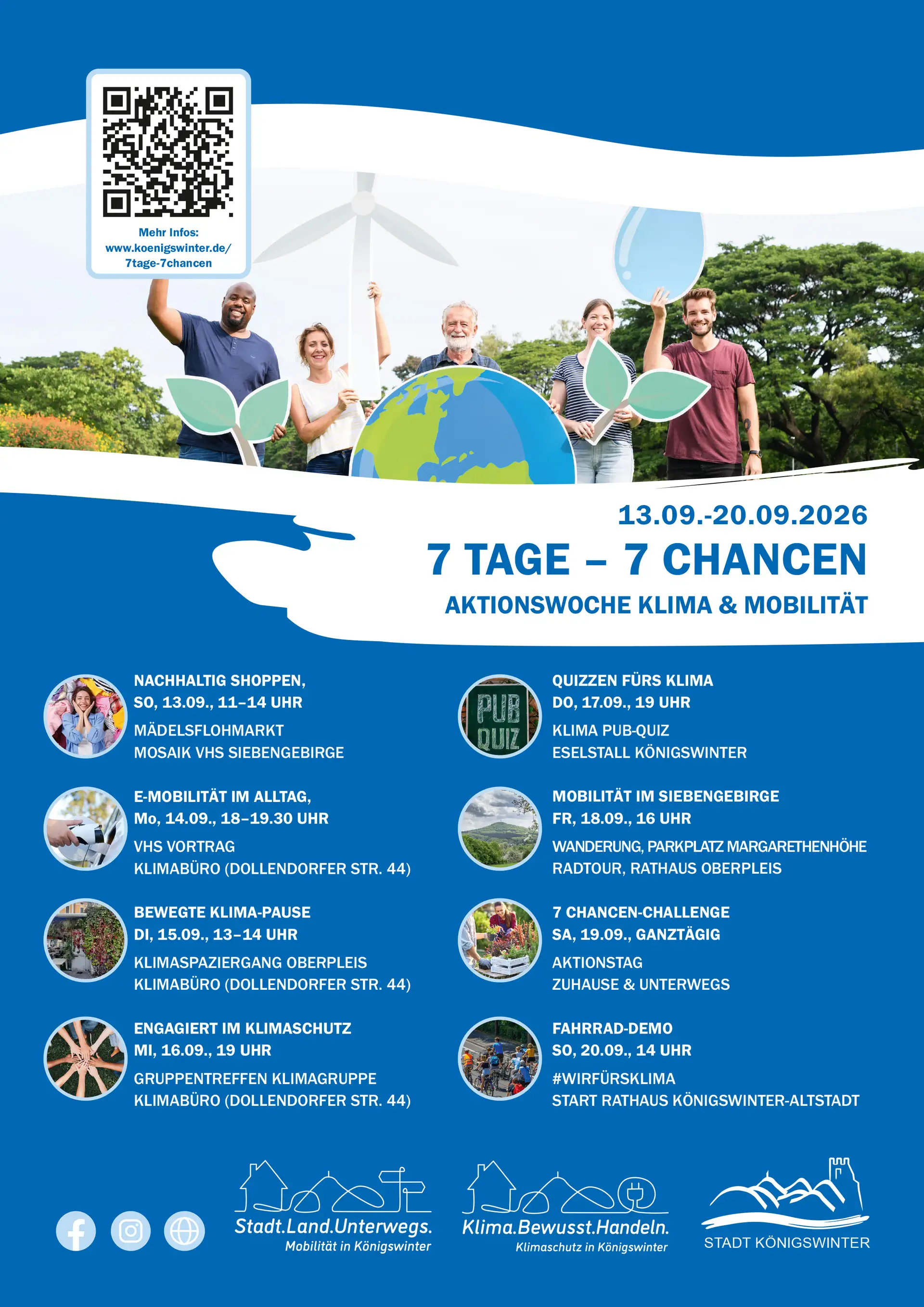 „7 Tage – 7 Chancen“ in Königswinter: Klimaschutz und Mobilität praktisch erleben