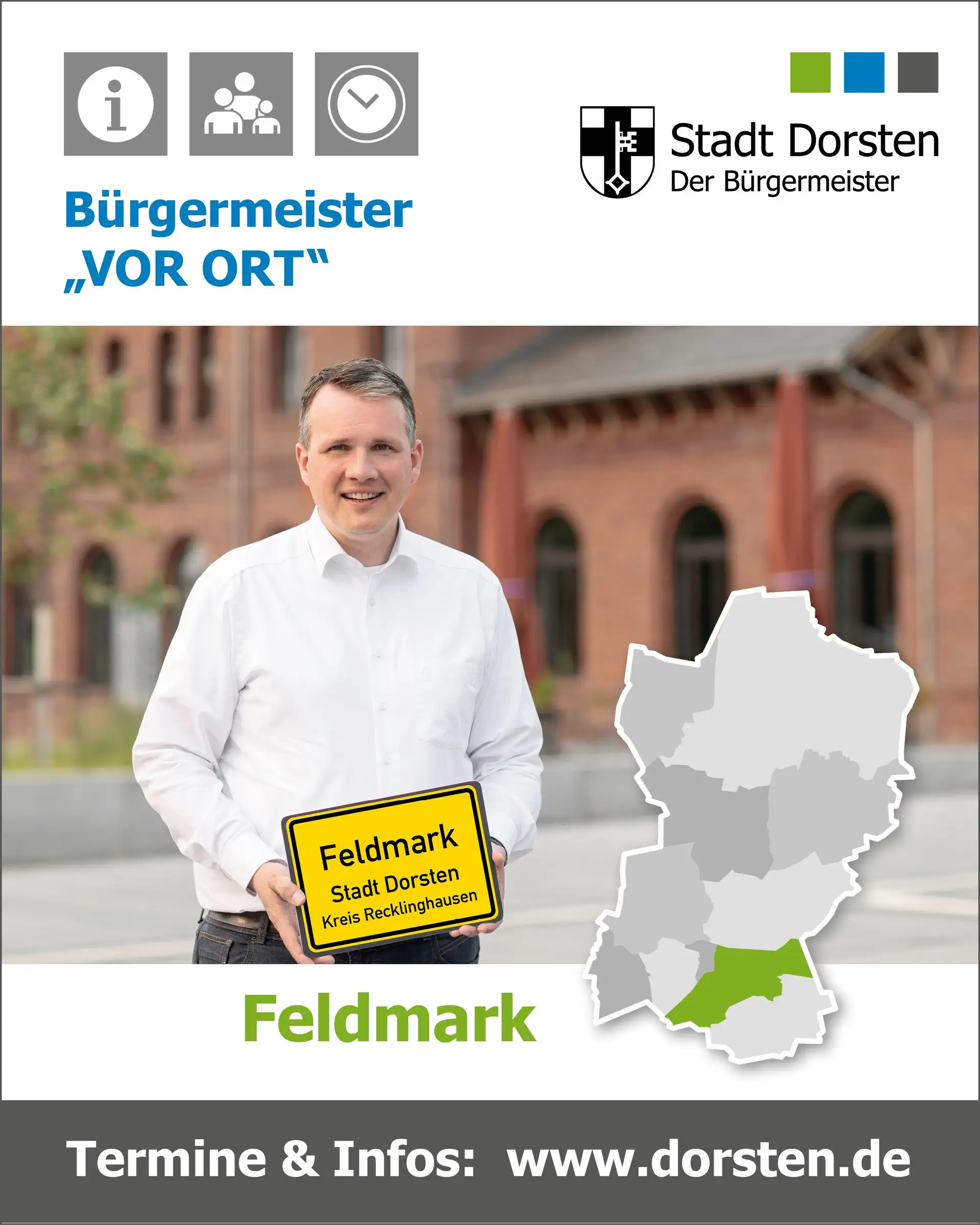 Sprechstunde von Bürgermeister Tobias Stockhoff in der Feldmark