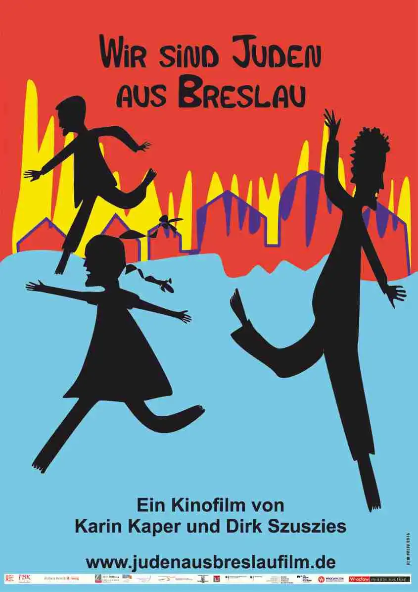 Plakat mit dem Titel „Wir sind Juden aus Breslau“.