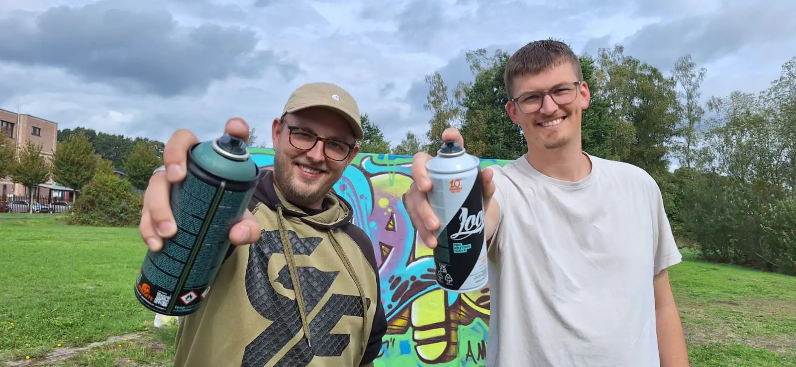 Joshua Hildebrandt und Luca Sörries laden ein zum Graffiti Action Paint am 26. September 2026.