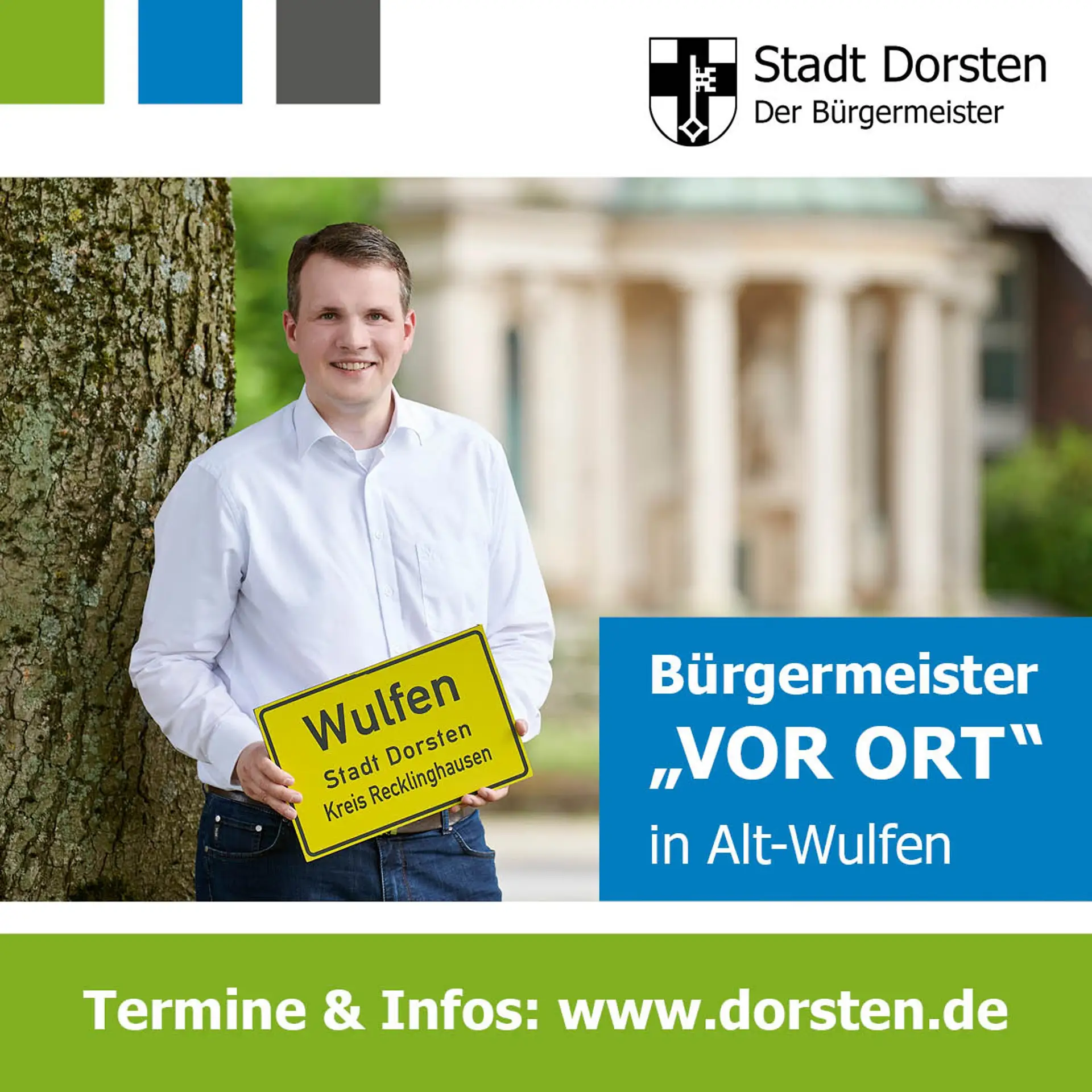 Bürgermeister Tobias Stockhoff lädt zur Sprechstunde in Alt-Wulfen ein
