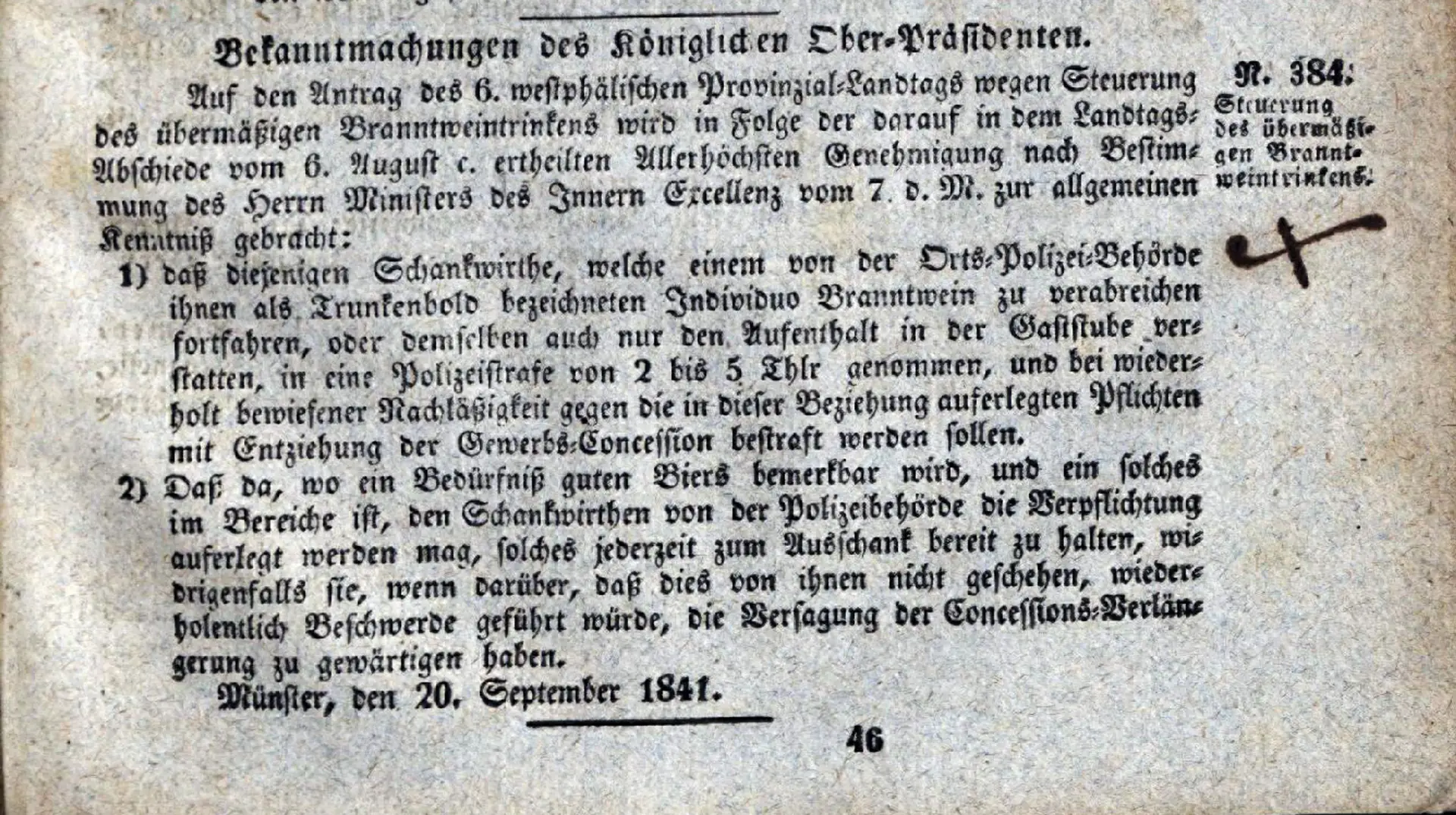 Ein Blick in die Abgründe der Stadtgeschichte: Der Kampf gegen den Branntweintrink