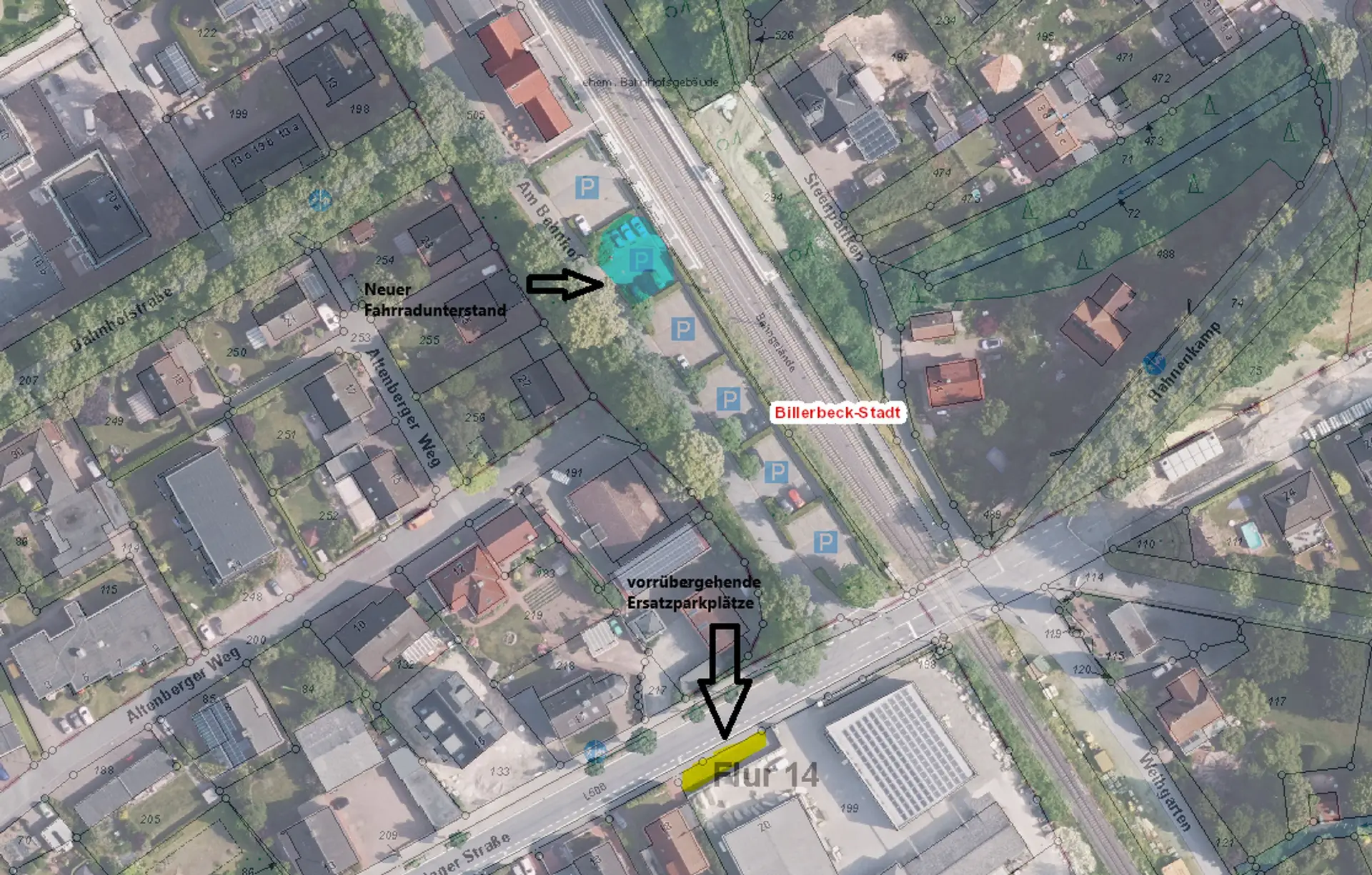 Neuer Fahrradunterstand am Billerbecker Bahnhof