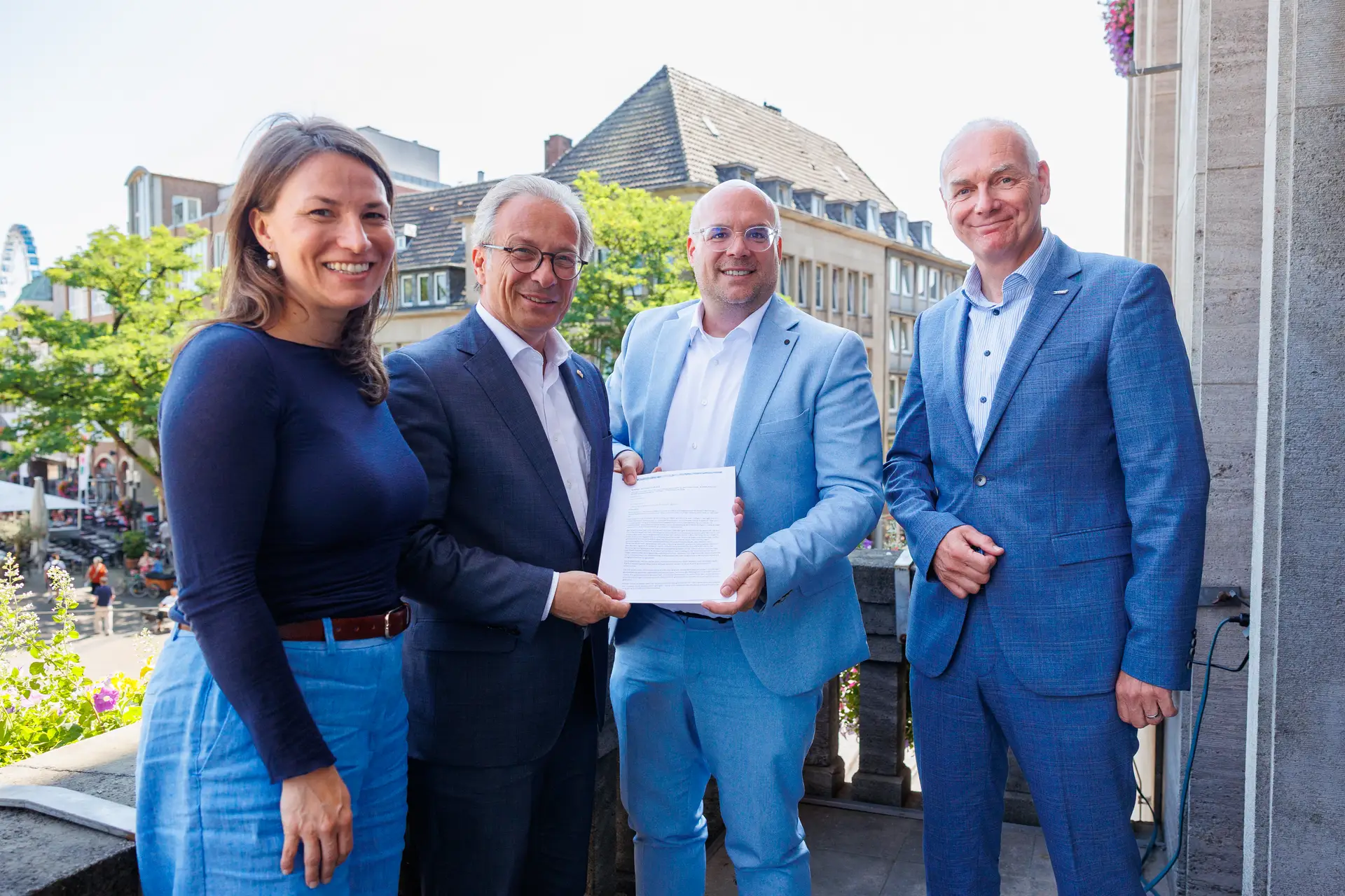Unterzeichnung der Absichtserklärung zur interkommunalen Zusammenarbeit von Neuss und Kaarst