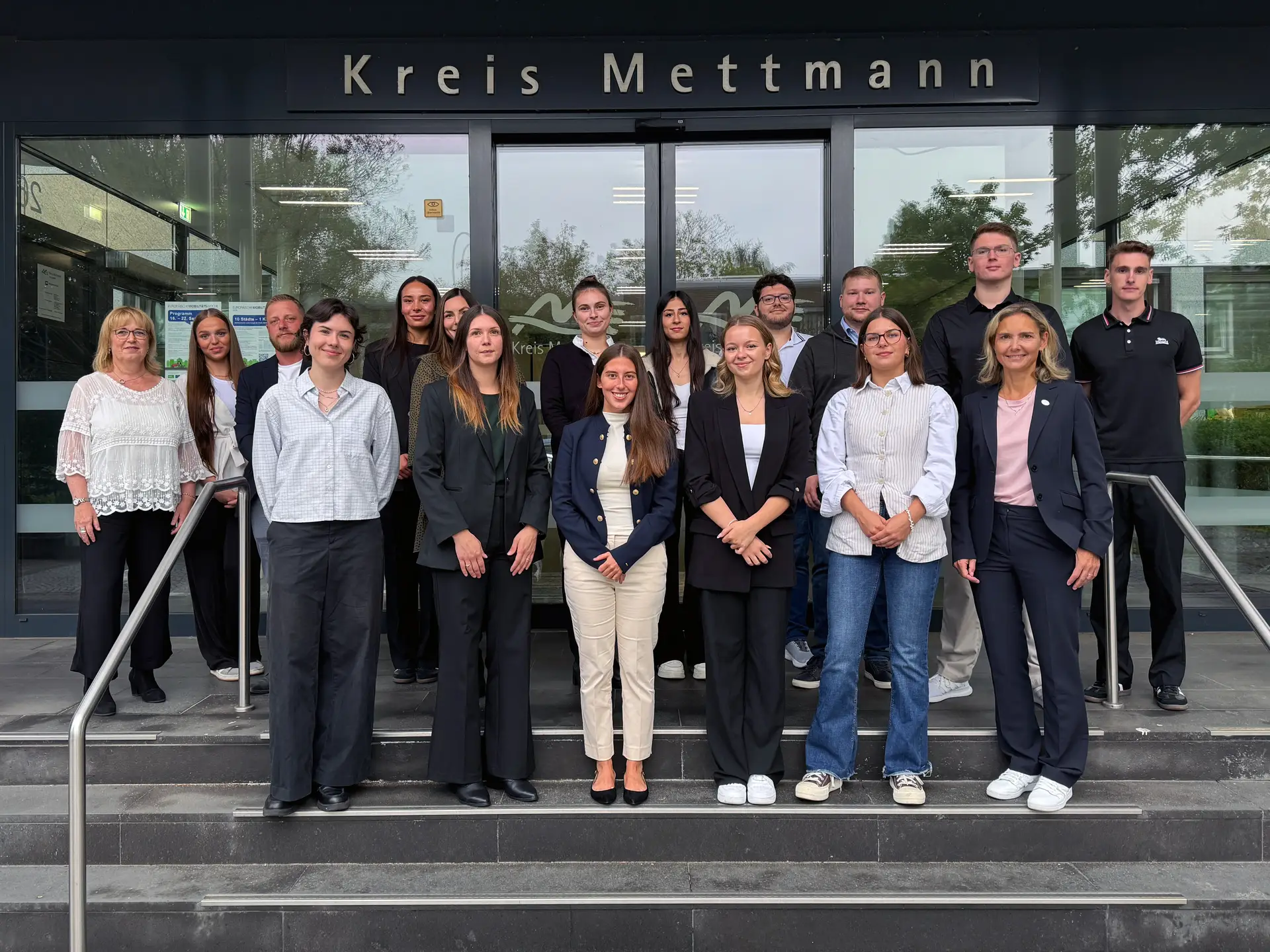Gruppenfoto der Azubis des Kreises Mettmann