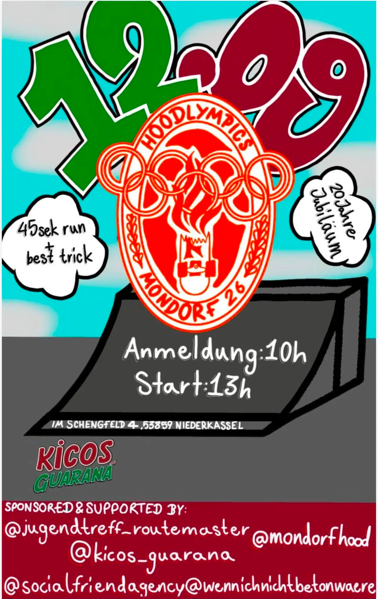 Hoodlympics Mondorf 2026 im Skatepark Mondorf
