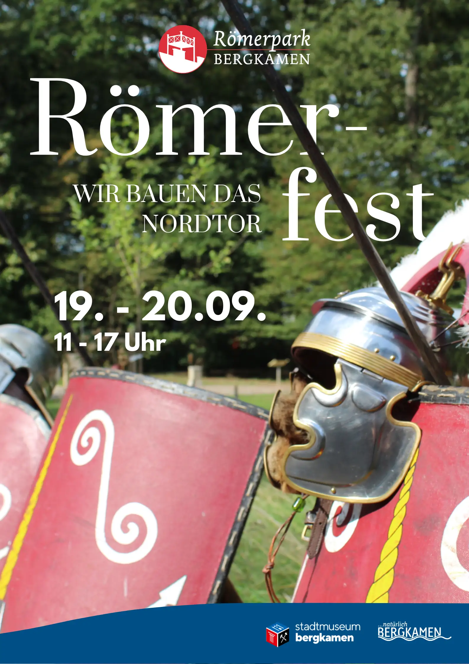 VIII. Internationales Römerfest im Römerpark Bergkamen mit Fokus auf den Bau des Nordtores
