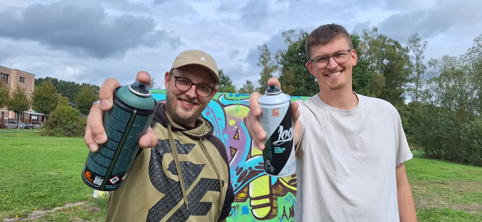 Joshua Hildebrandt und Luca Sörries laden ein zum Graffiti Action Paint am 26. September 2026.