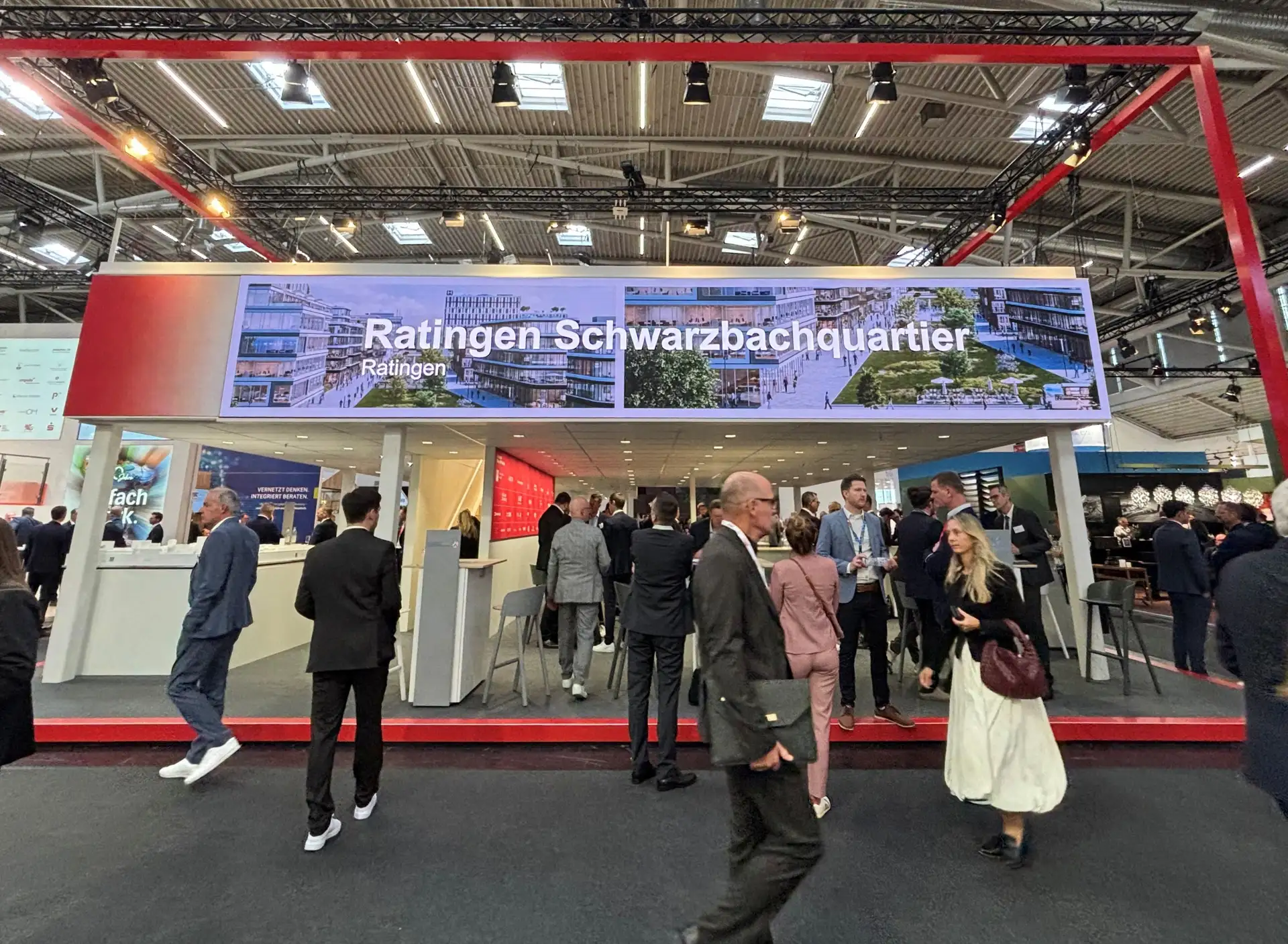 Der Ratinger Stand auf der Immobilienmesse.