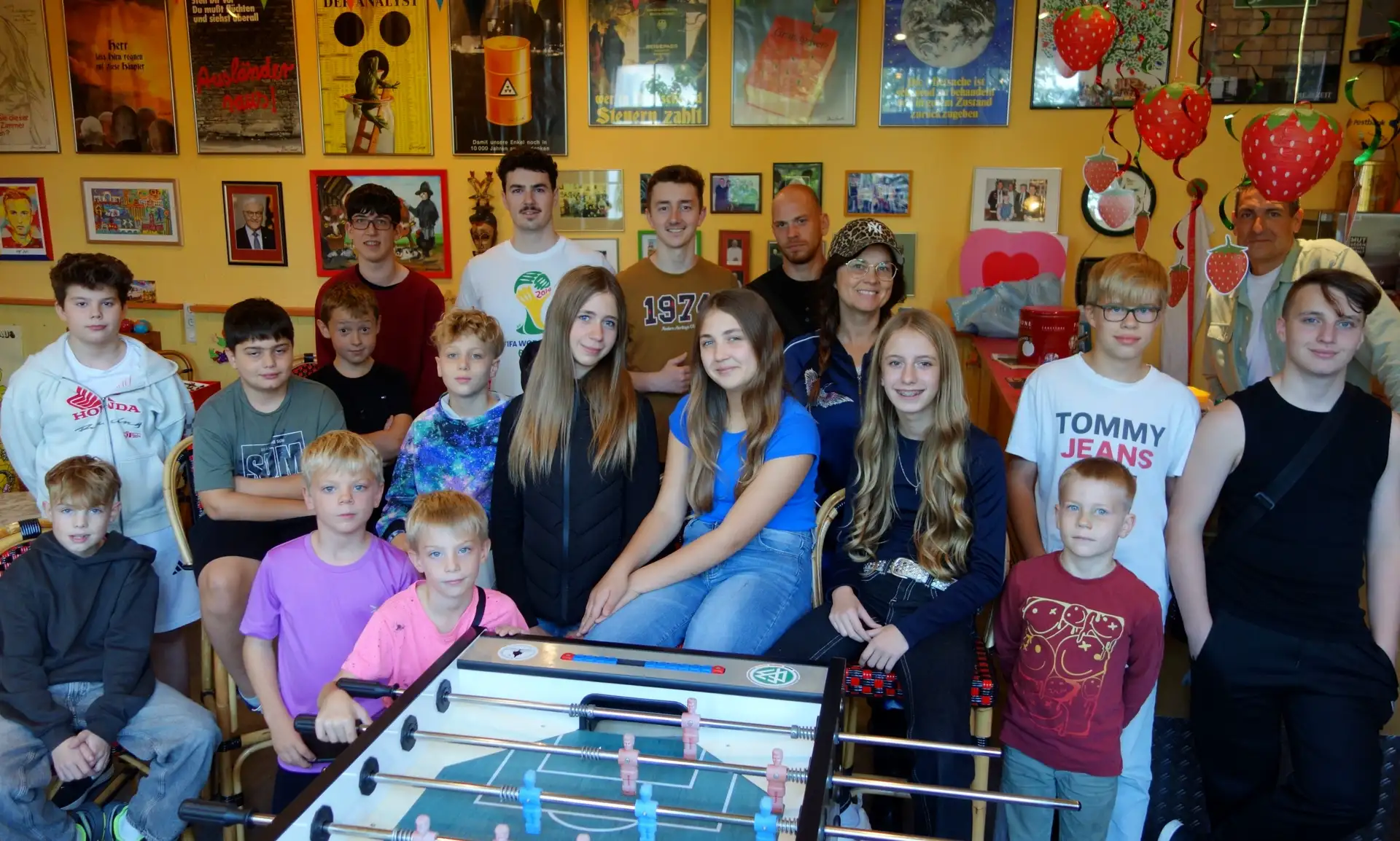 Gut besuchtes Kickerturnier im Eggerscheidter Jugendtreff.