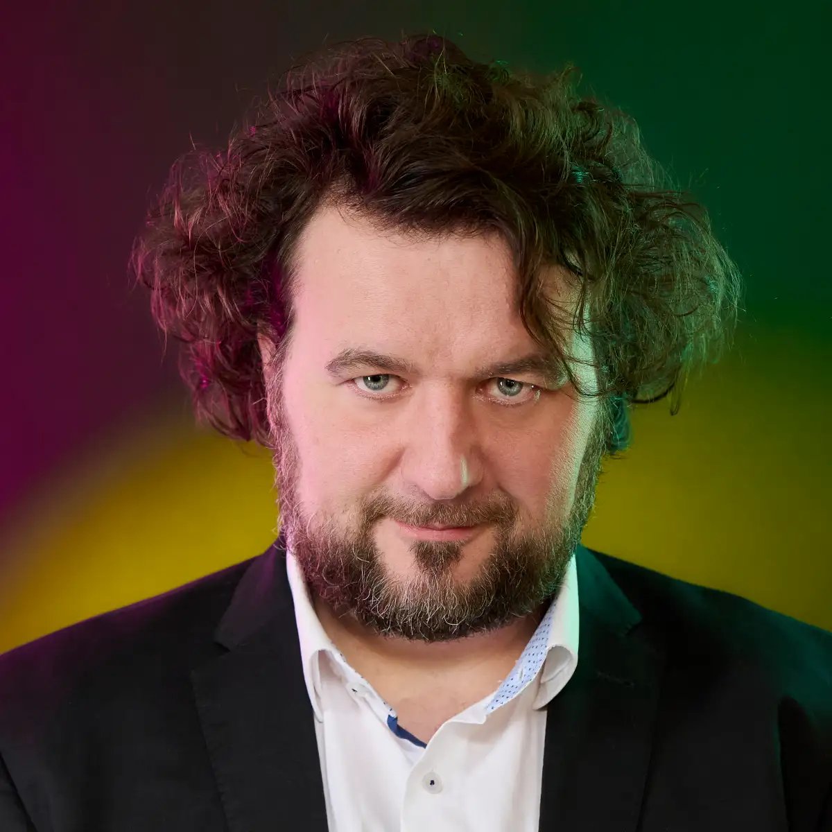 Götz Frittrang, Kabarettist und Stand-up-Comedian, fotografiert.