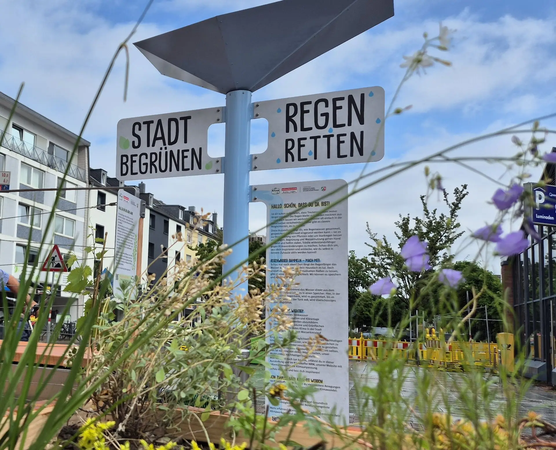 Regen retten - Stadt begruenen - eine Ausstellung zur Klimaanpassung