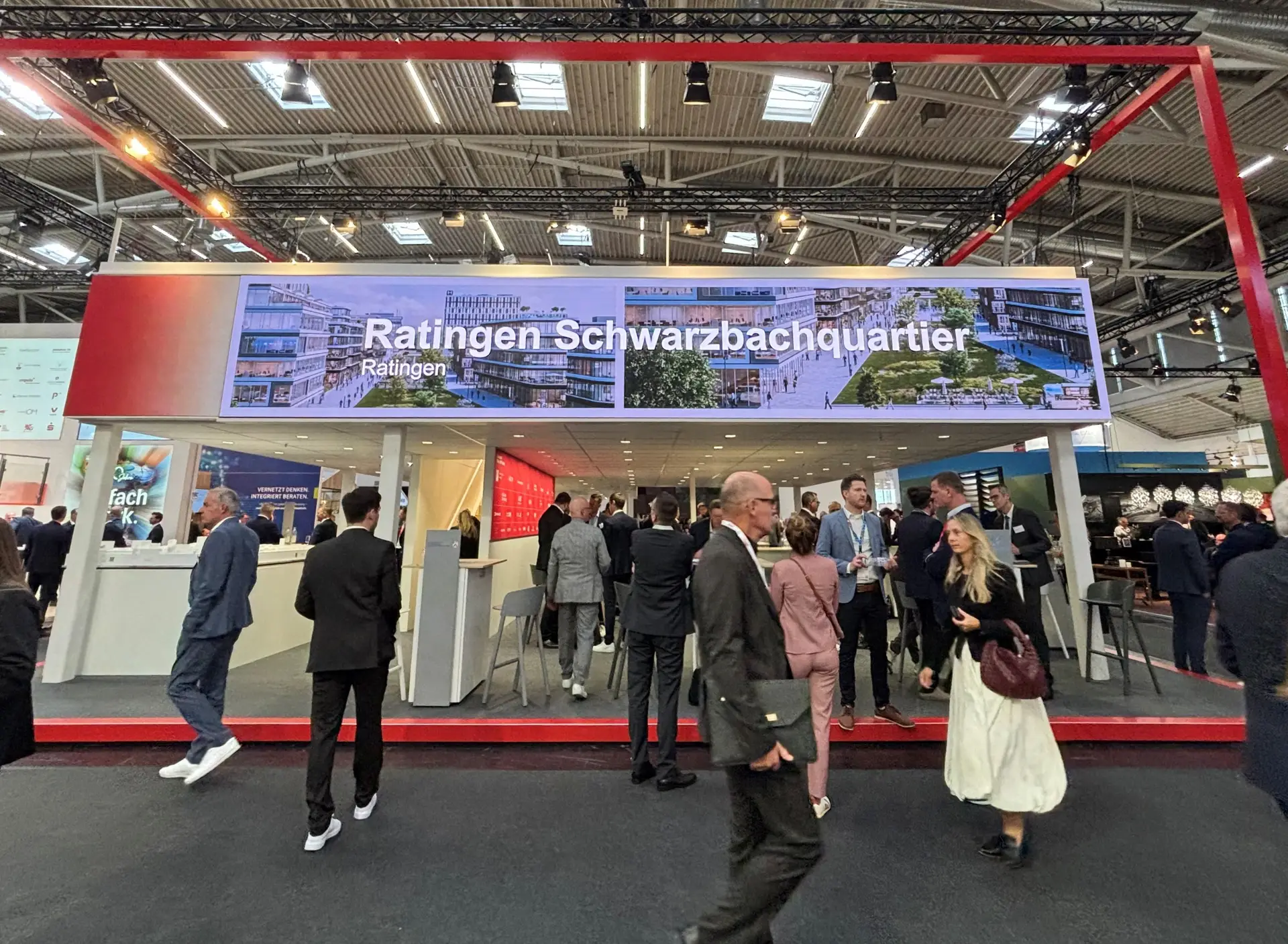 Der Ratinger Stand auf der Immobilienmesse.
