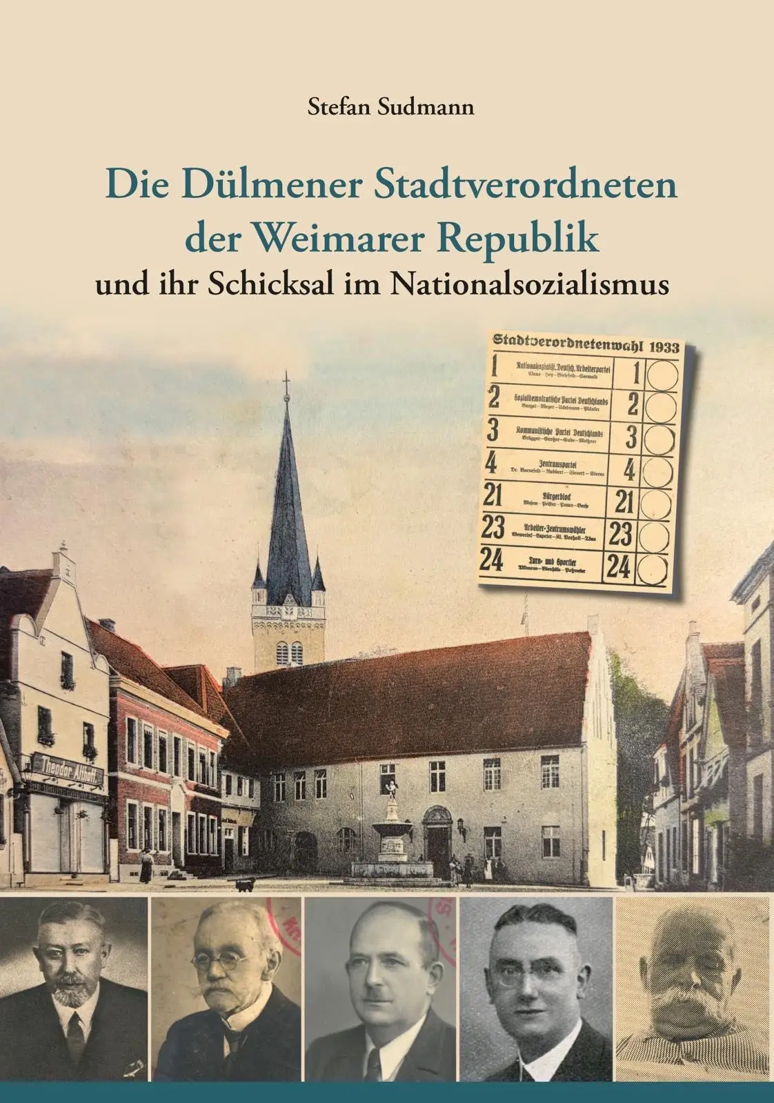 chcover mit der Aufschrift über frühere Stadtverordnete in Dülmen (Weimarer Republik und Schicksal im Nationalsozialismus).
