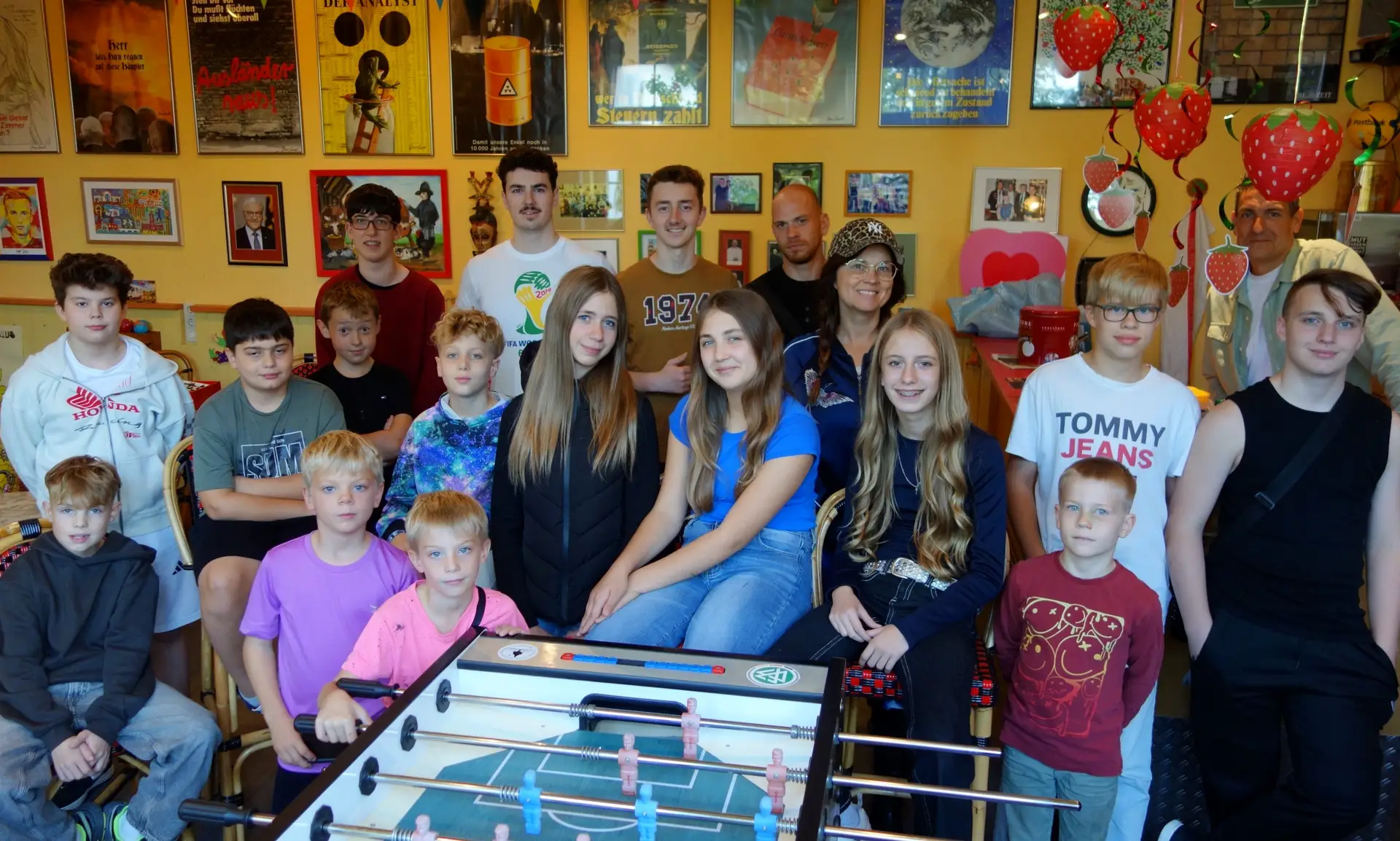 Gut besuchtes Kickerturnier im Eggerscheidter Jugendtreff.